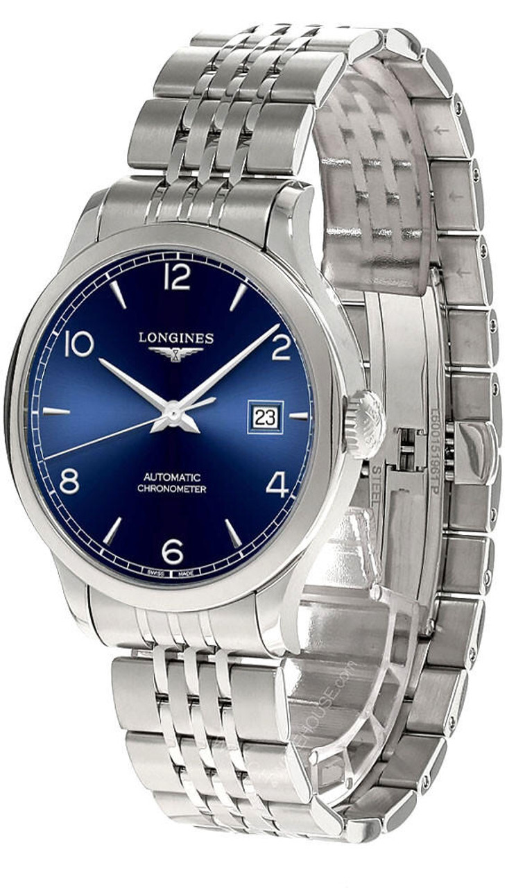 LONGINES Record 38.5MM AUTO SS Blue Dial Men’s Watch L2.820.4.96.6