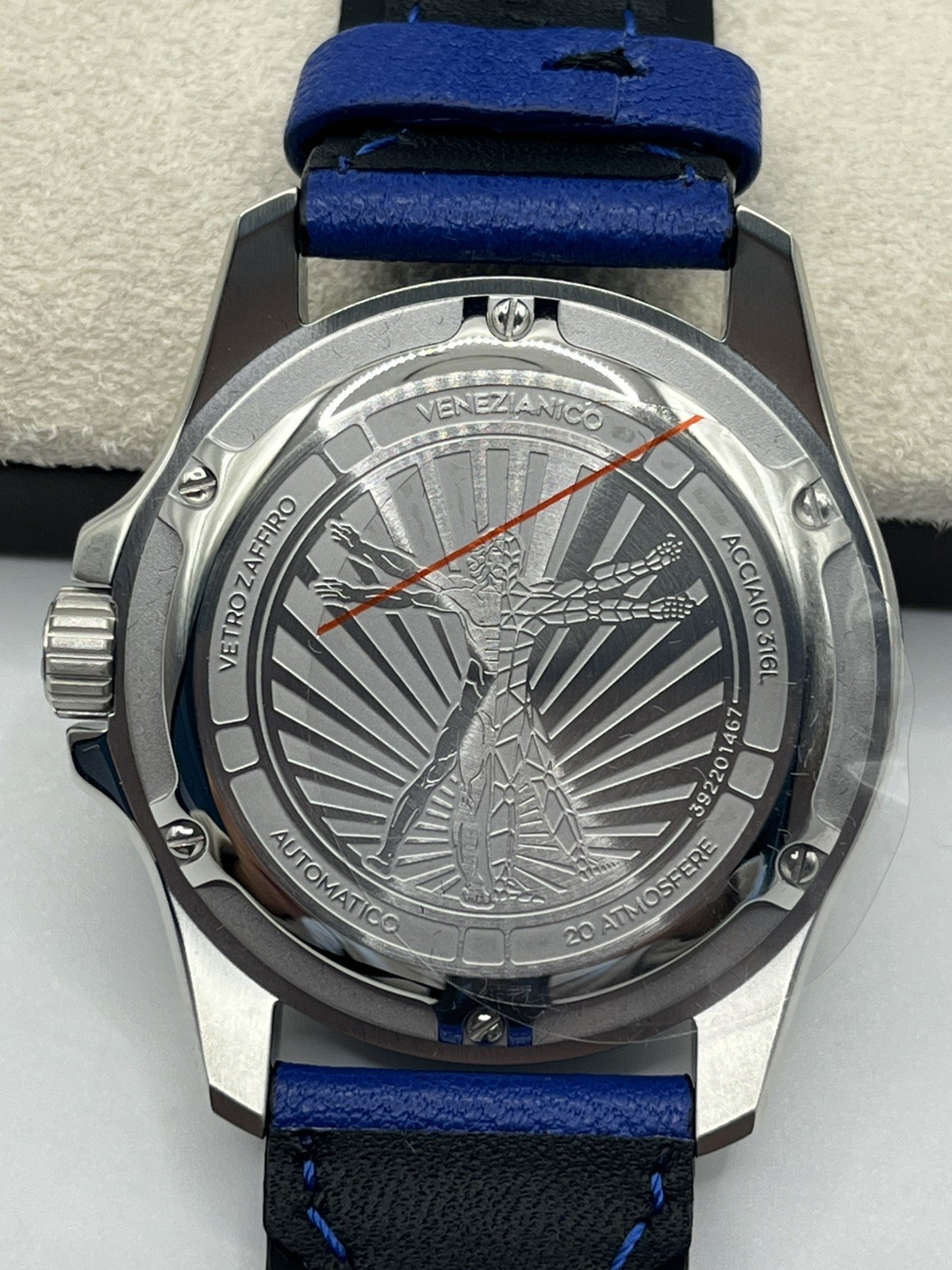 Venezianico Nereide UltraLeggero Skeleton Blue 3921502 Automatic 316L Men Watch