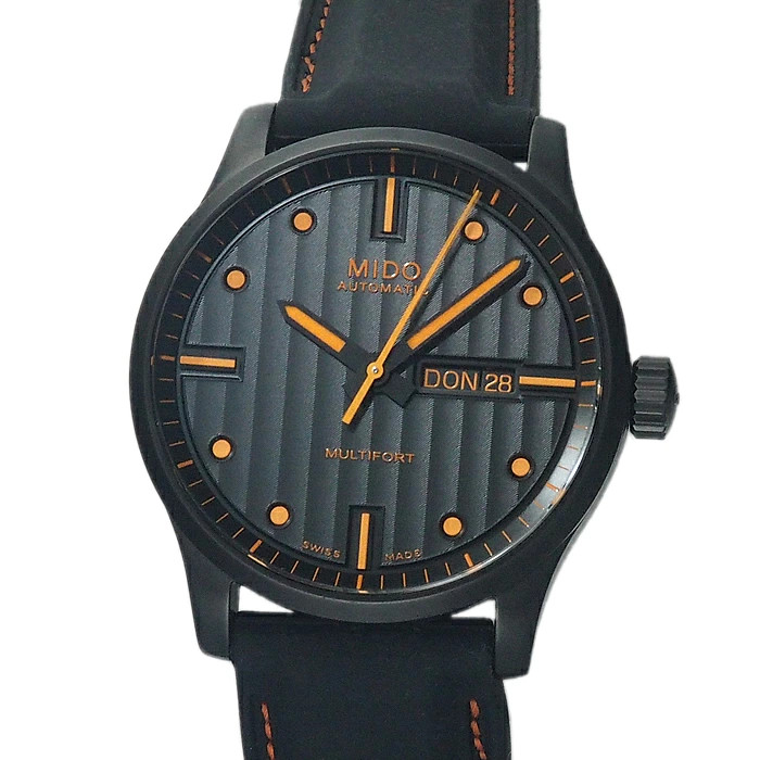 Mido Multifort M0054303705180 Automatic Black Dial 17-21.5cm 6.7-8.5in Working