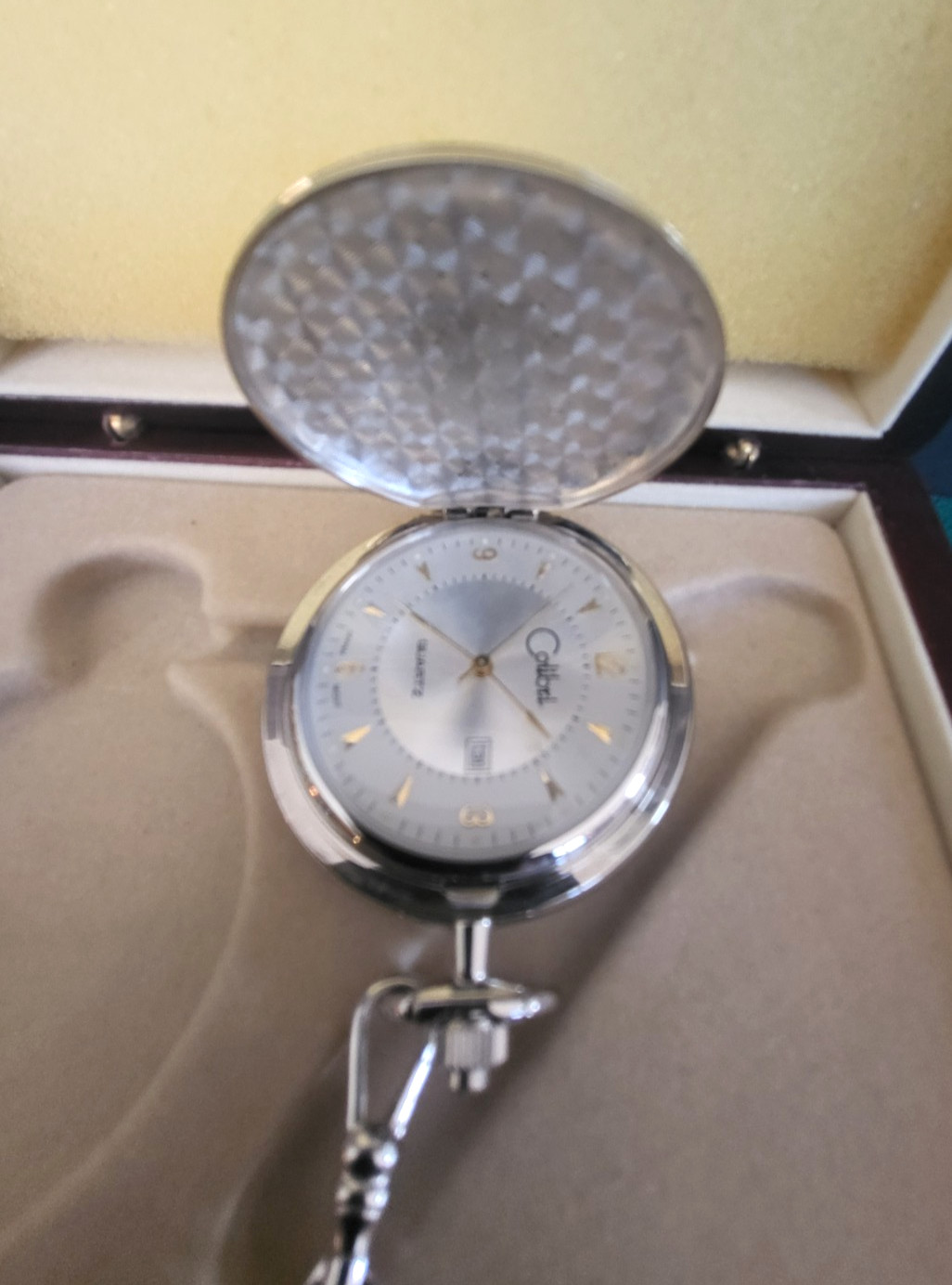 NEW Colibri Of London Pocket Watch & Knife Timepieces W/ Papers & Hardwood Box