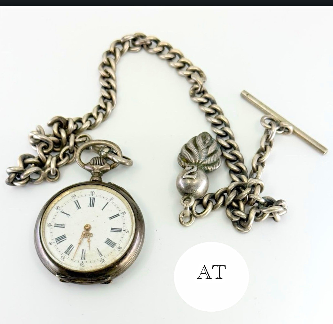 6s, Italy 2nd Bomb Squadron, Sterling silver. 800 watch, .900 Orig. Sterling S.
