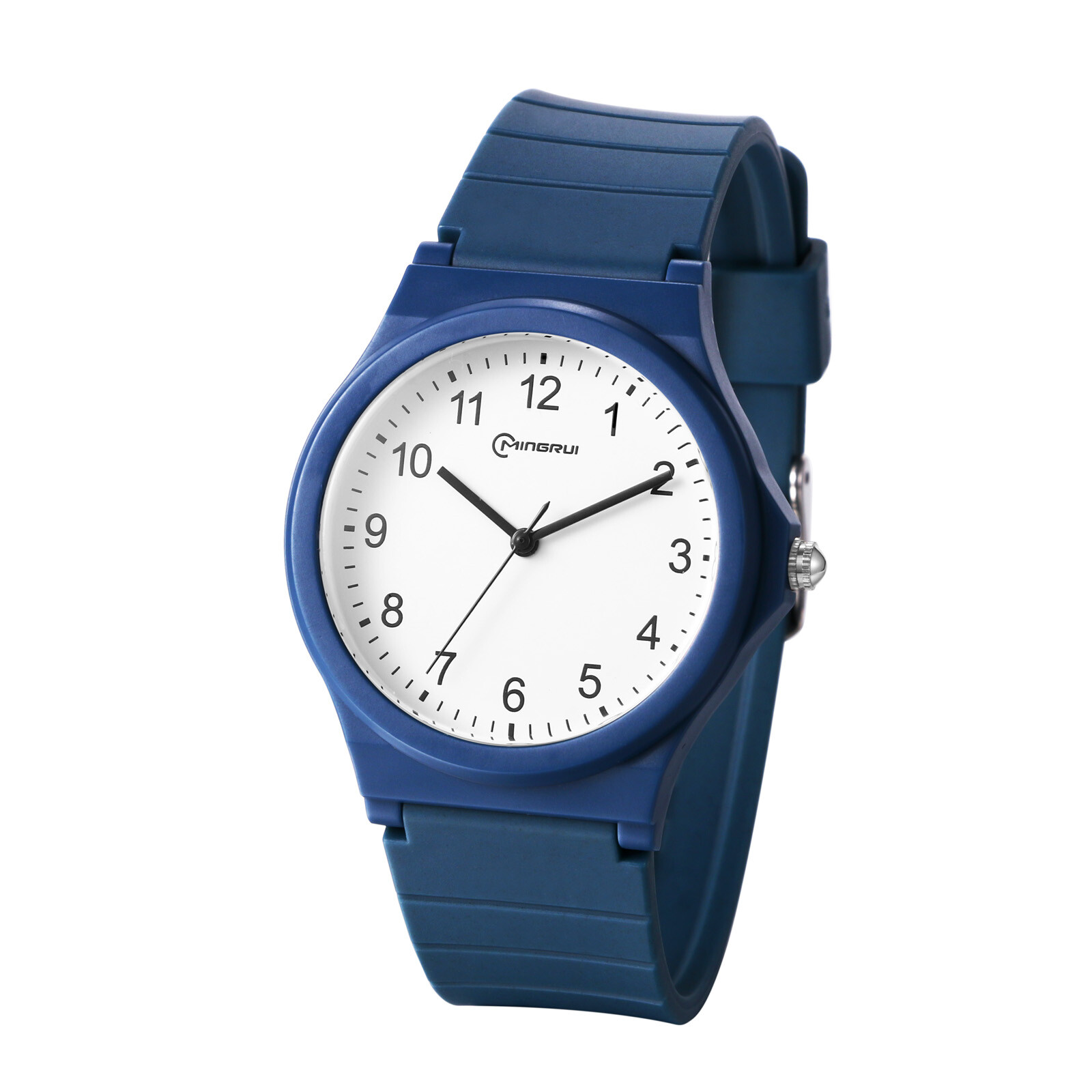 Men Women Boys Girls Jelly Silicone Band Simple Round Sports Quartz Wrist Watch