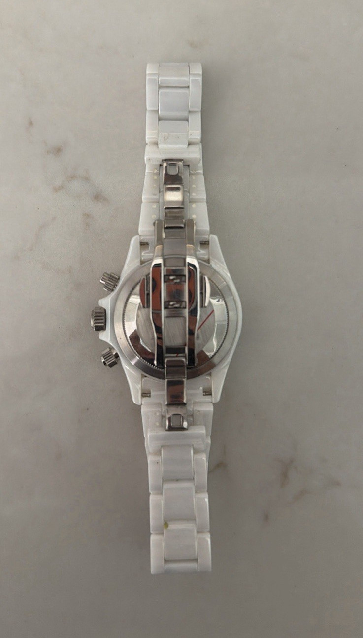 Rolex Daytona White Ceramic Bracelet/Case Black Dial Chronograph Tachymeter