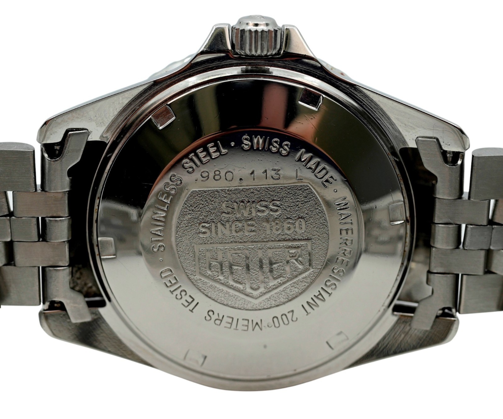 Early Heuer (Pre-Tag) 37mm Men’s 1000 Series Nigh Diver Luminous Watch 980.113 L