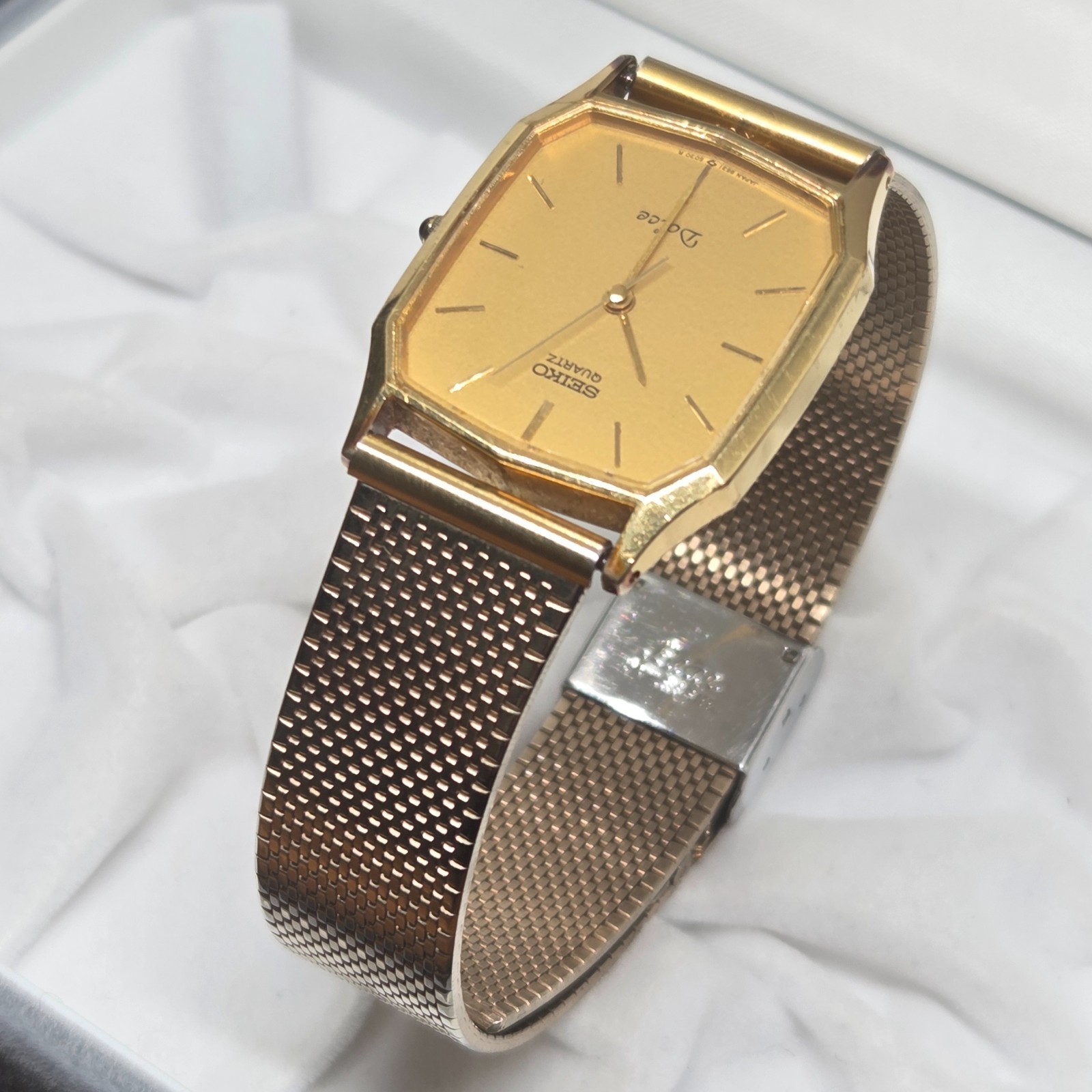 Seiko Dolce 9531-5030 Gold Quartz Watch Original Band Made in Japan