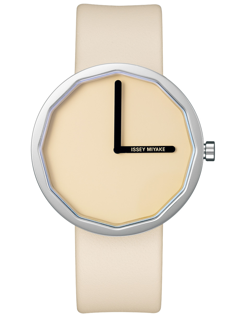 Seiko Issey Miyake Twelve NYOP701 VJ20 Qz Japan Watch Beige Unused w/Box #613B