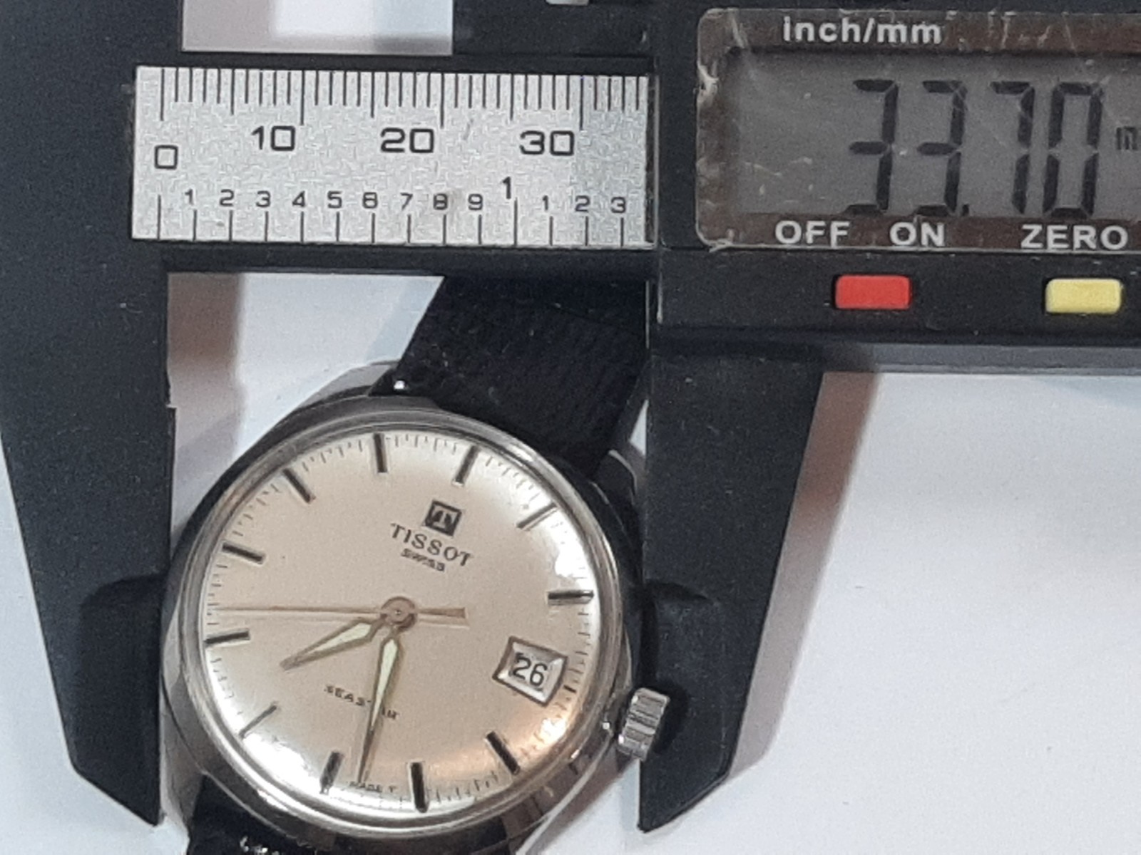 TISSOT SEASTAR MANUAL 1970s. STAINLESS STEEL CASE. SCREW CASE. Mov. Cal. 782-1
