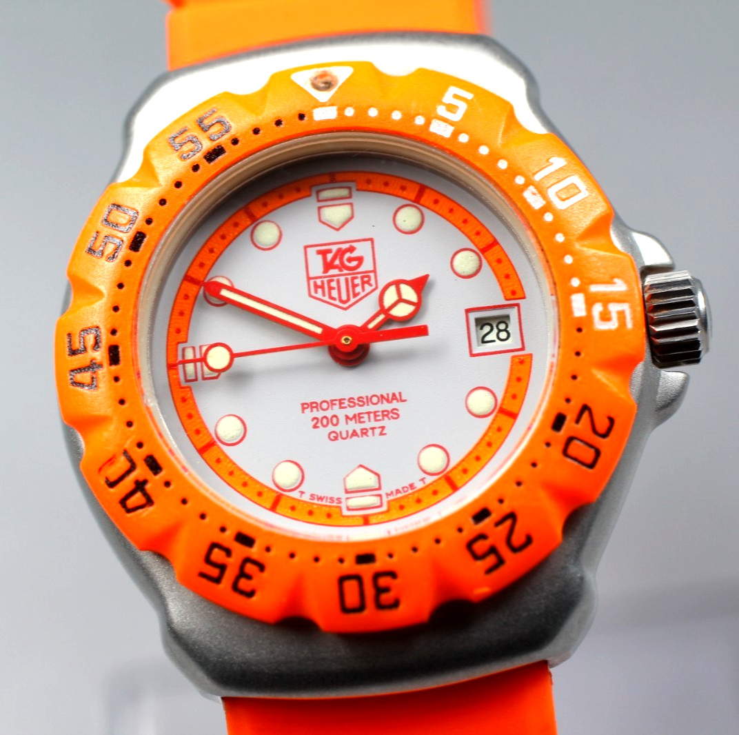 TAG Heuer 373.508 Formula 1 Professional 200m Orange 30mm Quartz Women’s Watch