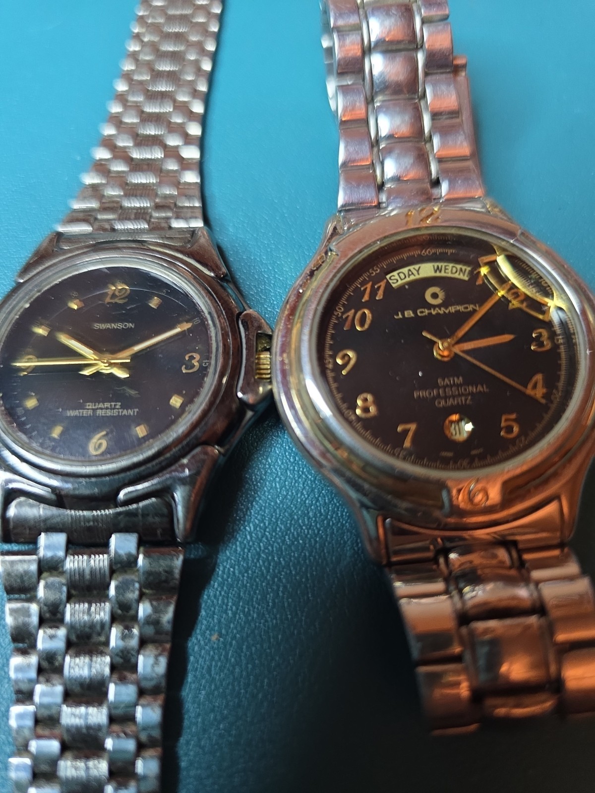 Two Quartz Not Running Watches.