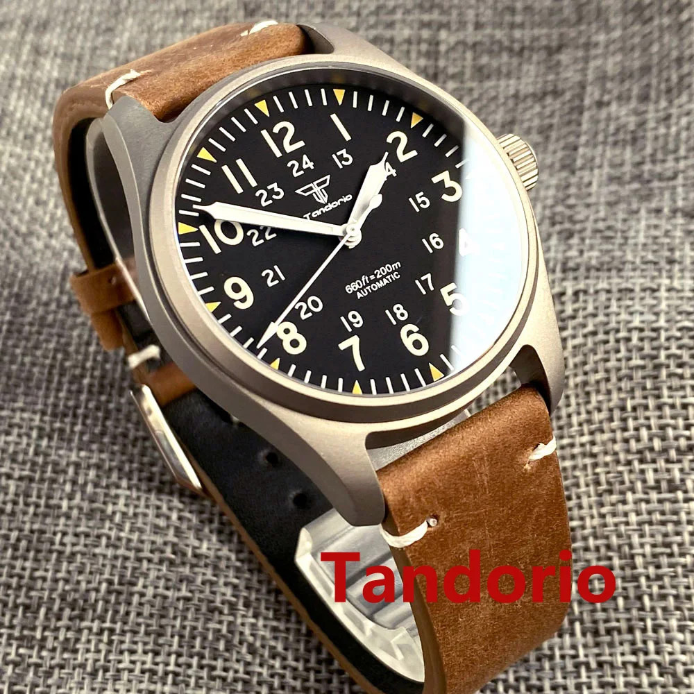 New 39mm Titanium Automatic Diver Men Watch For Japan NH35 Sapphire Glass 20ATM