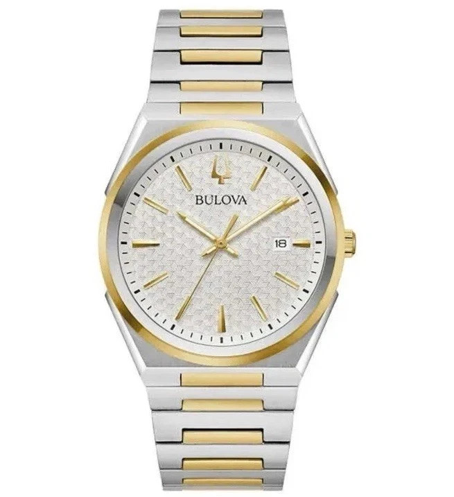 Bulova Classic Two-Tone Stainless Steel Quartz Men’s Watch 98B424