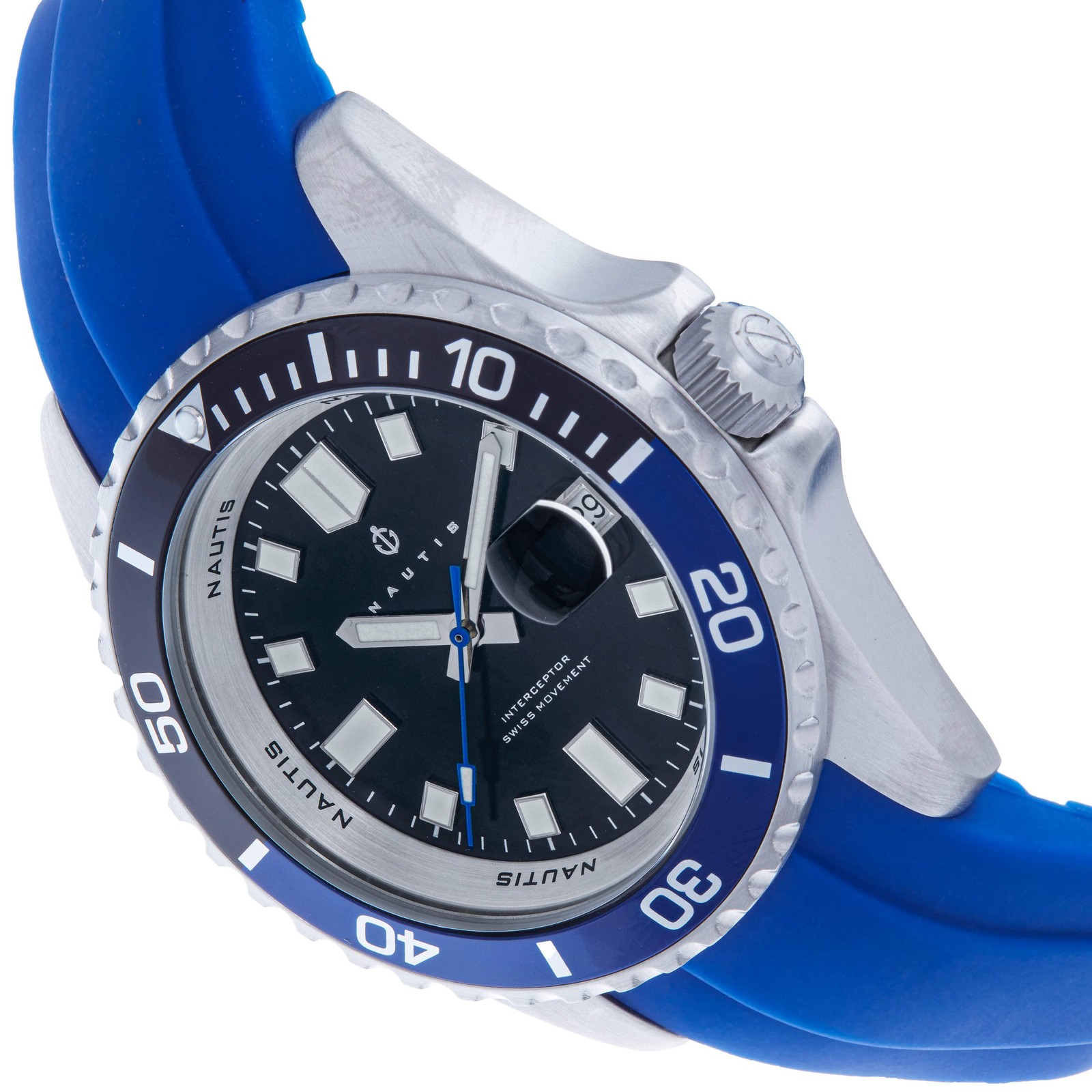 Interceptor Navy | Black Dial Wristwatch 19161G-D