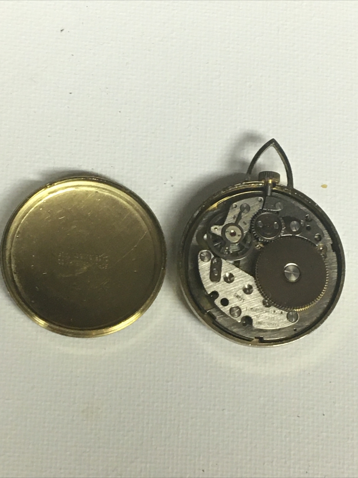 Vintage Arntime Lifetime MainSpring Gold Tone Antimagnetic Pocket Watch Running
