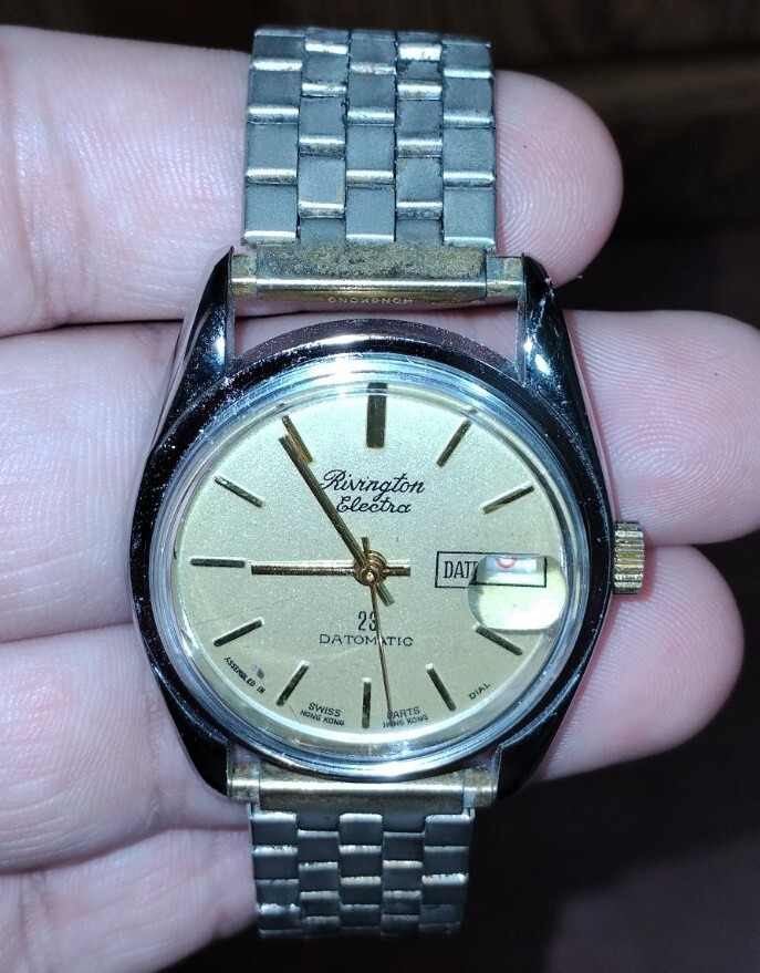 Rivington Electra 23 Datomatic Watch Made in Hong Kong Swiss Movement
