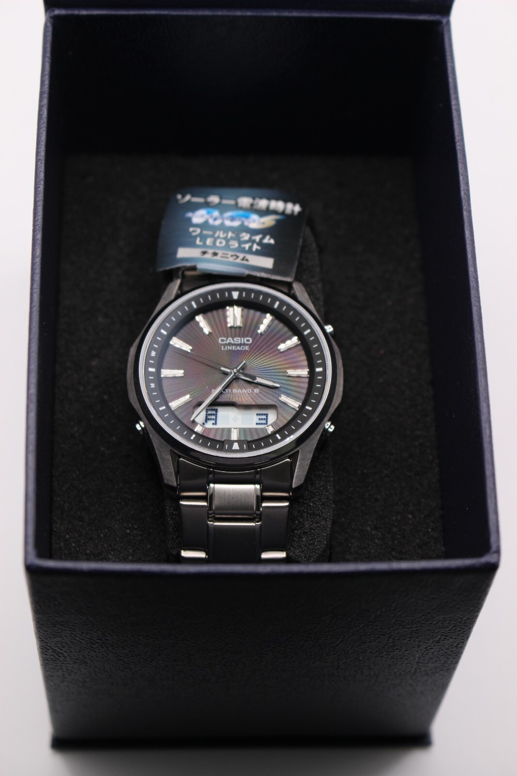 CASIO LINEAGE LCW-M100TSE-1AJF Solar Radio Titanium Men Watch Silver Gift Japan