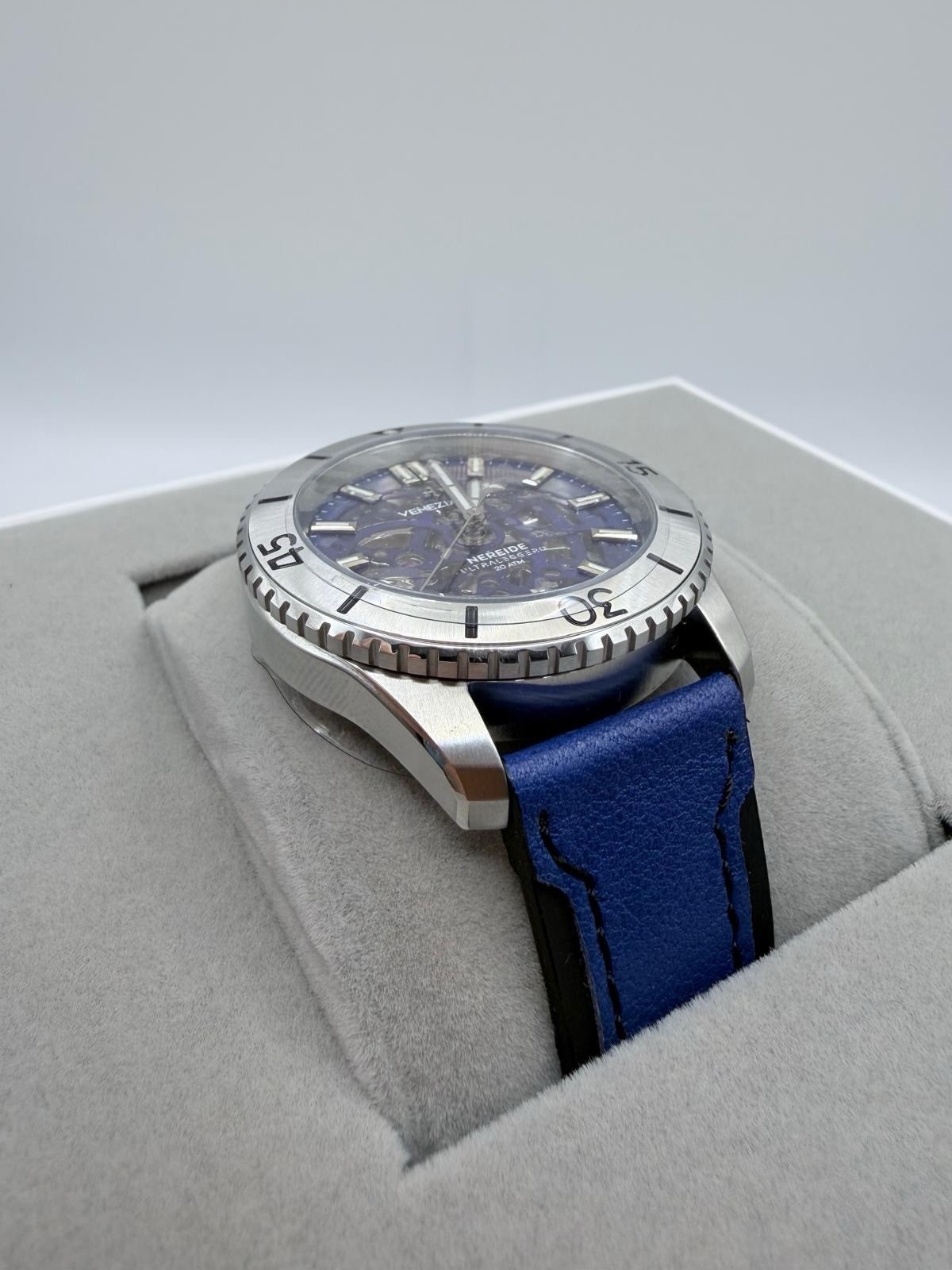 Venezianico Nereide UltraLeggero Skeleton Blue 3921502 Automatic 316L Men Watch