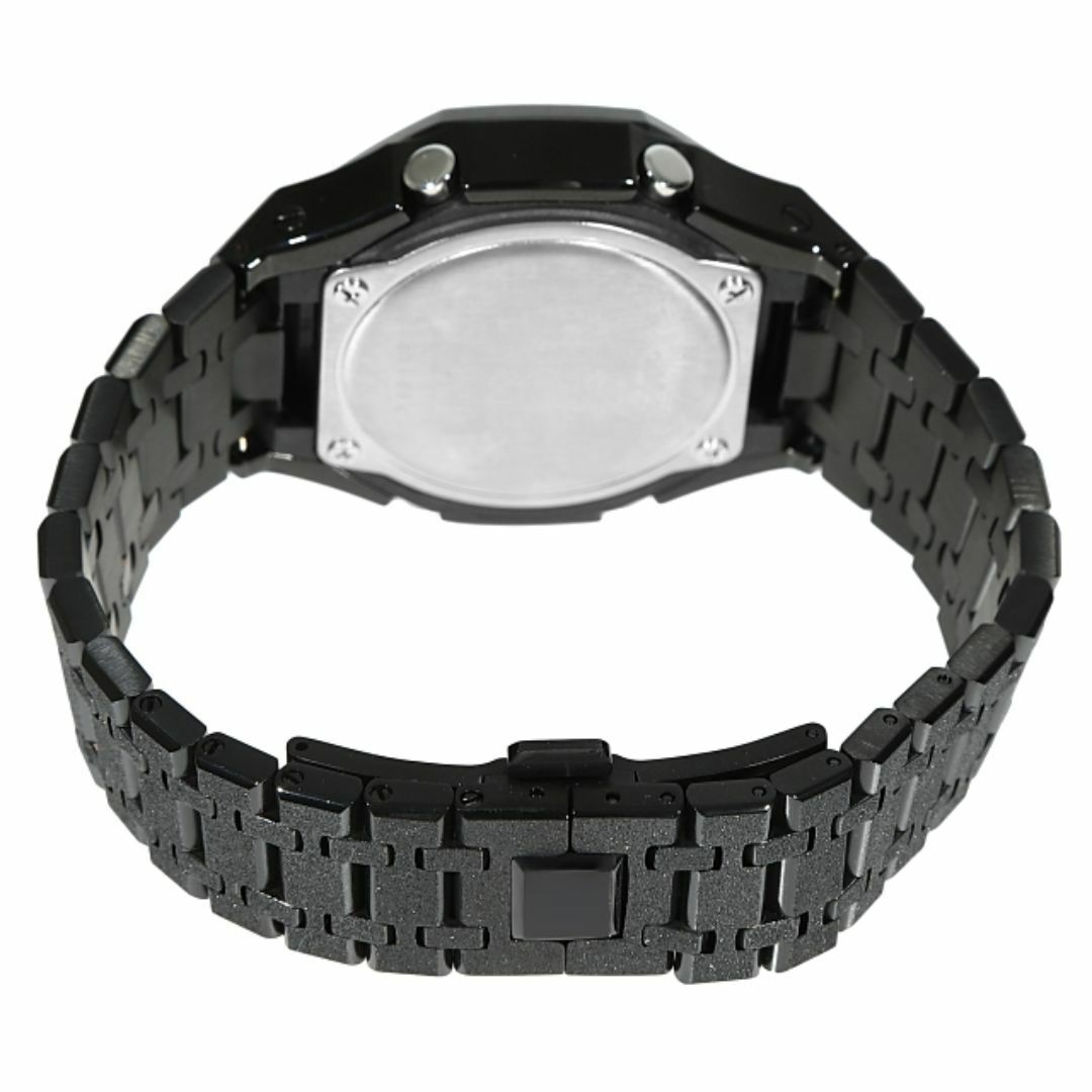 G-Shock GA2100 Frosted Custom Black Gold Dial Casioak Stainless Matte Model Fros