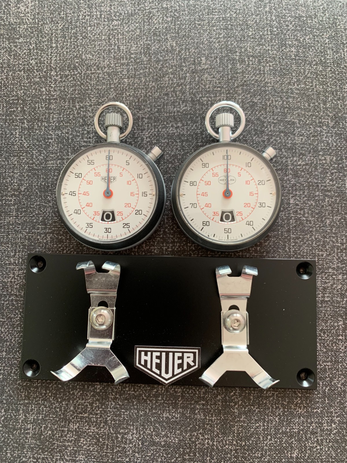 Heuer 12 Hour 0-60 minute register Rally Timer Serviced