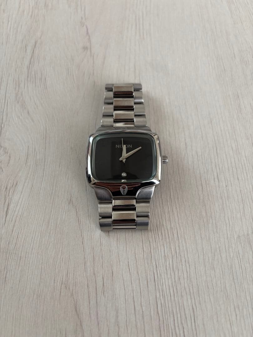 Nixon The Player Men’s Watch 40mm Black Dial Stainless Bracelet Tested Working