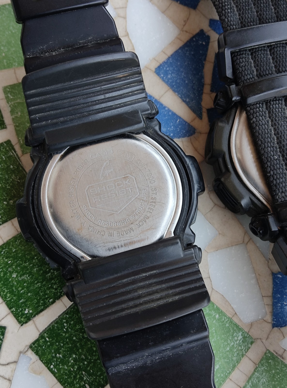 Vintage Lot LCD Digital Watches Casio G-Shock GW-7900 DW-9400