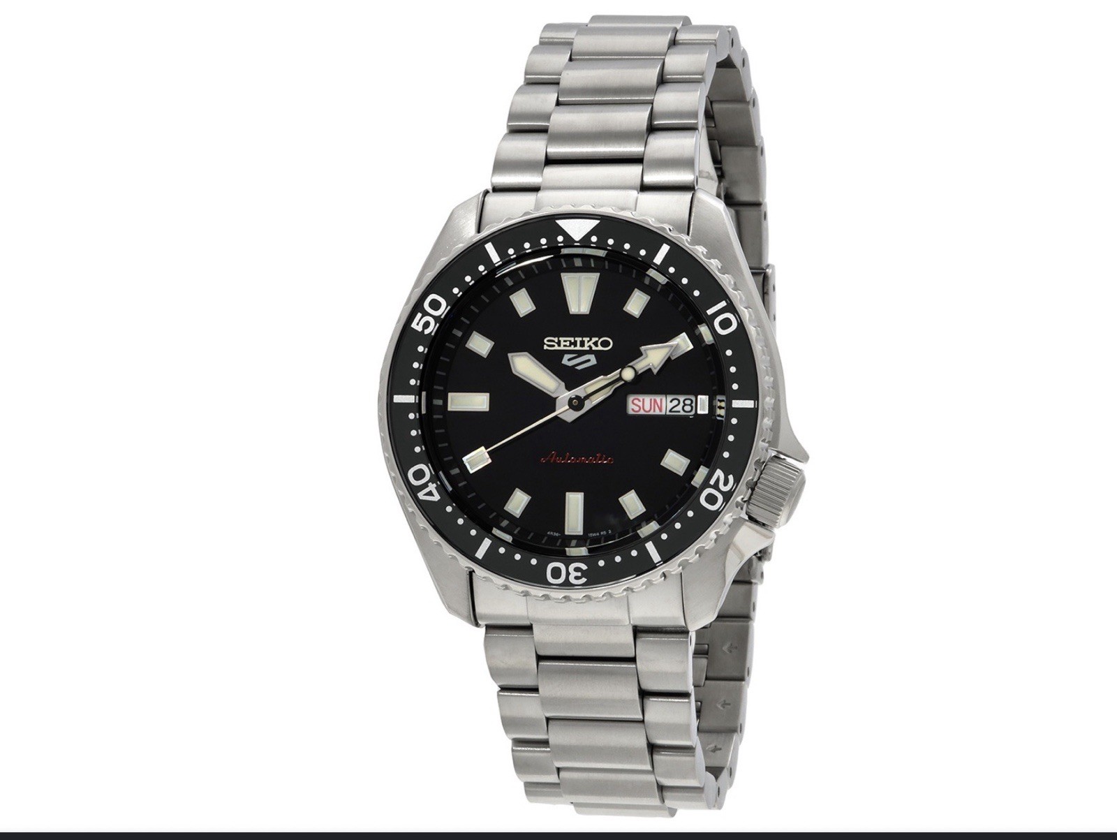 Seiko Men’s 5 Sports SKX GMT Automatic Black Dial Watch – SSK036K1 NEW