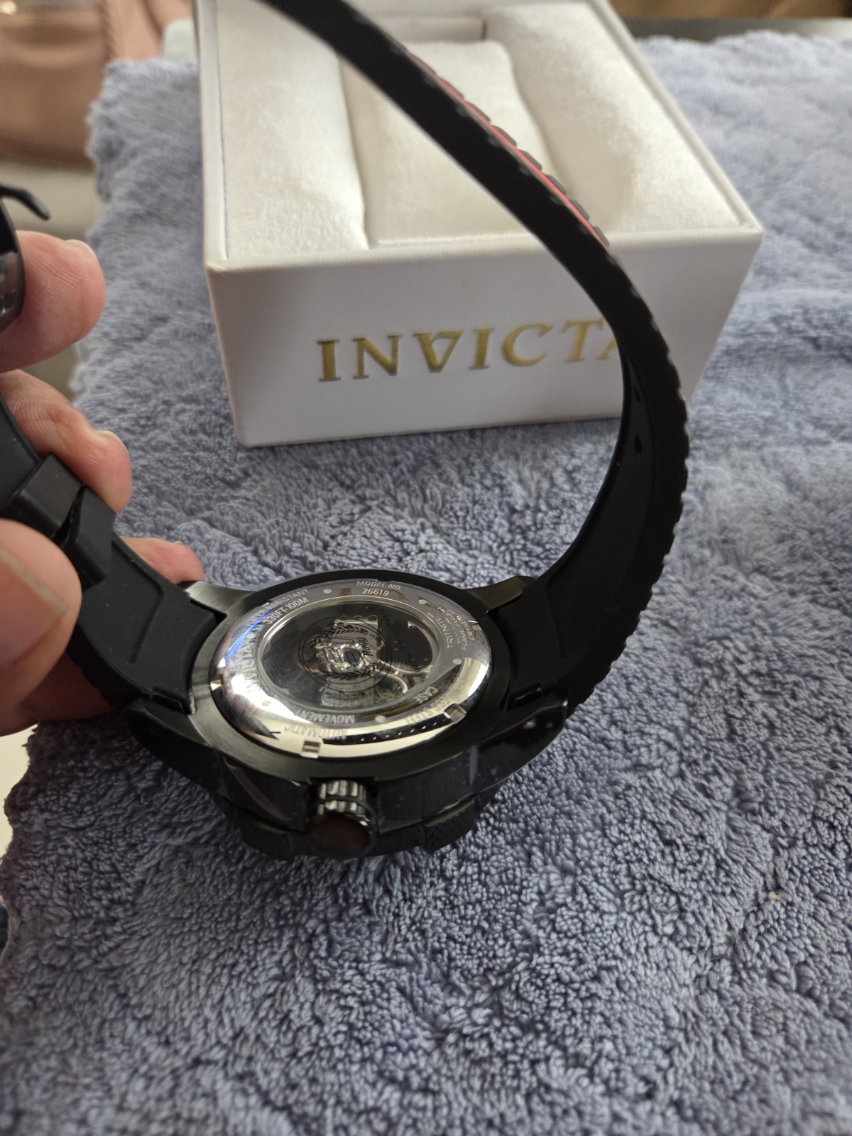 Invicta S1 Rally Race Team 26619 Red Automatic Movement Flame Fusion Crystal