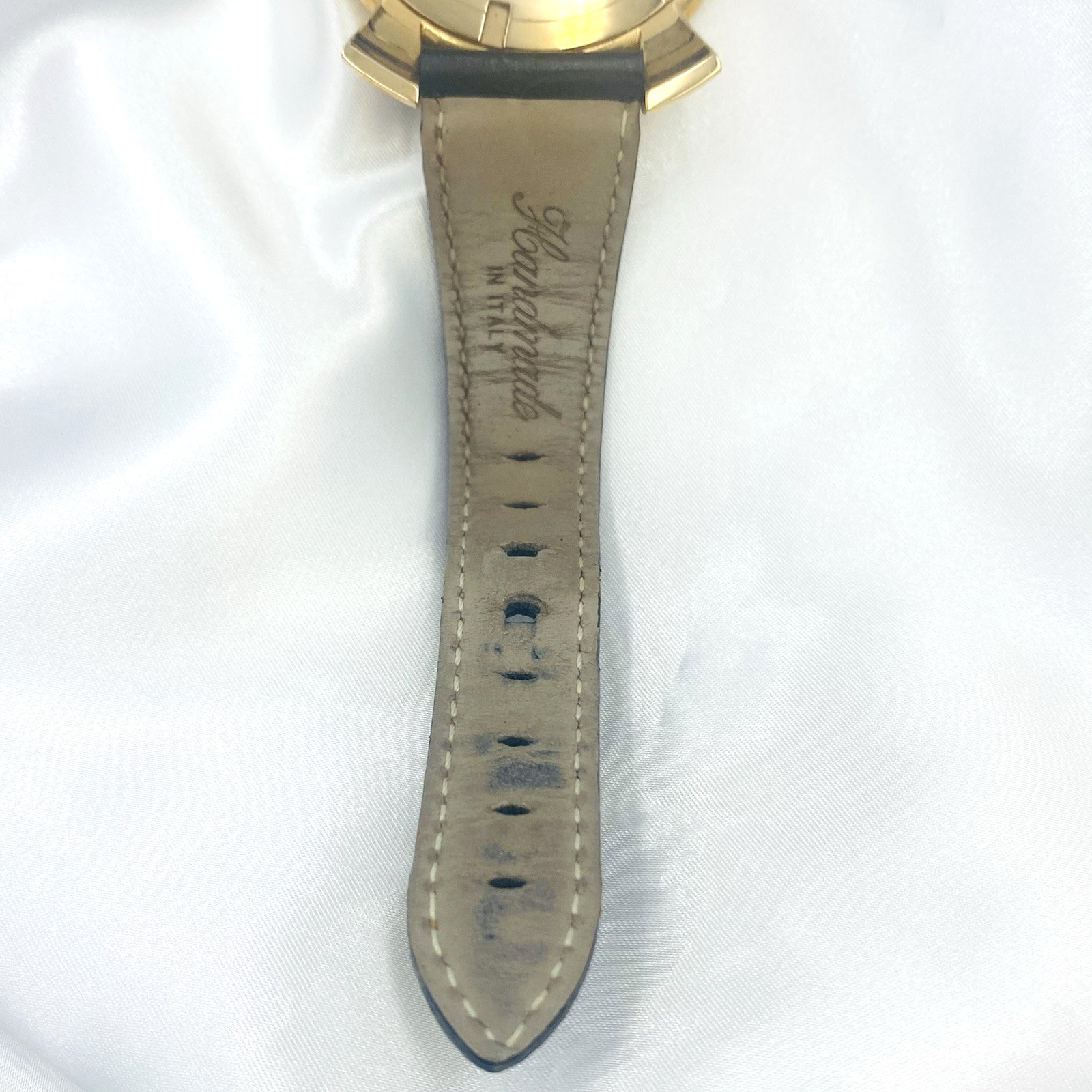 GaGa MILANO Manuale Slim46 #5085 Watch Rose Gold Men Women Brown Strap Vintage