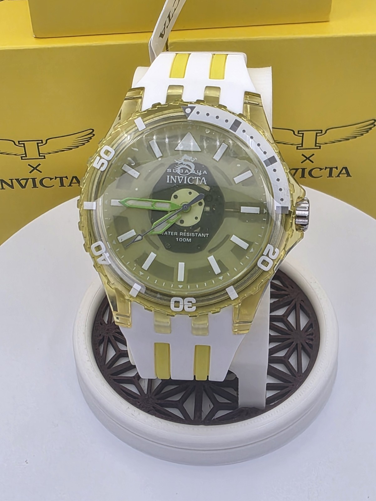Invicta Subaqua Chromamode Men’s Watch – 44mm Yellow 69451 New