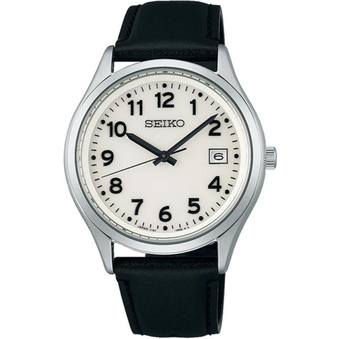 SEIKO Selection SBPX157 White Lumibrite Solar Sapphire Men’s Watch New in Box