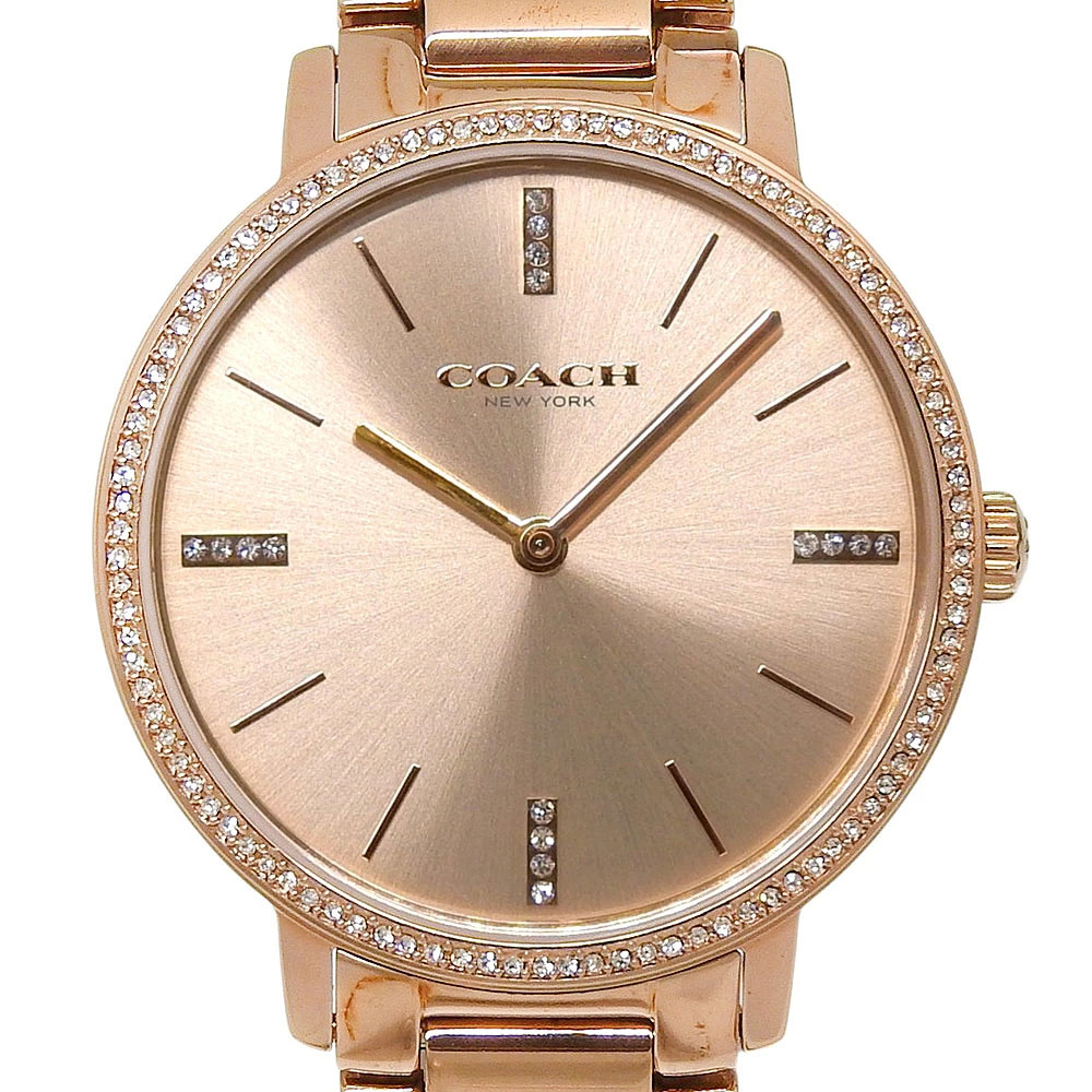 COACH CA132.7.34.1773S Gold Case Size 40mm x 35mm Ladies Used Watch #71015