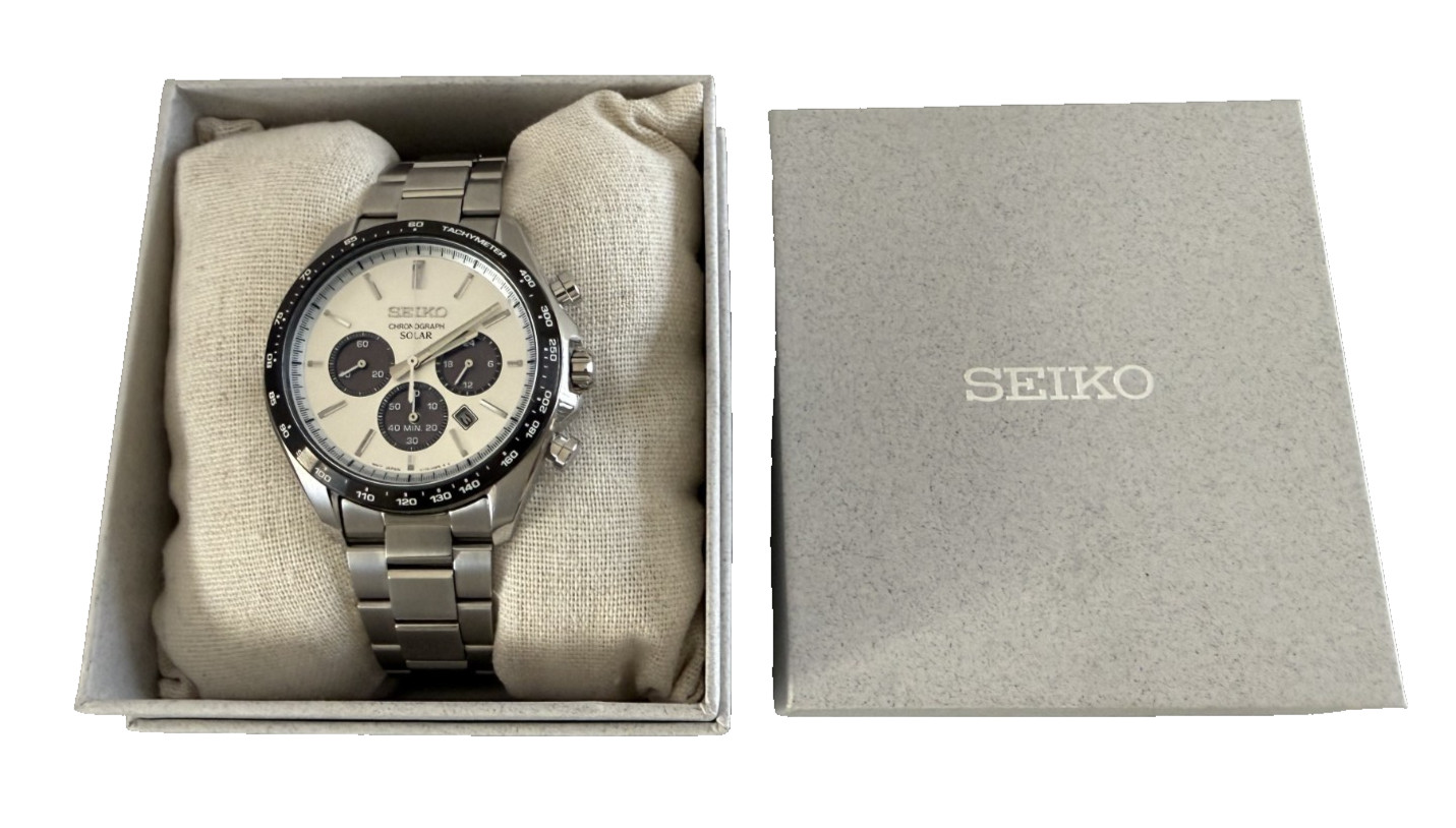 [UNUSED w/Box] SEIKO Selection SBPY165 V175-0FA0 Solar Panda Men’s Watch 20cm