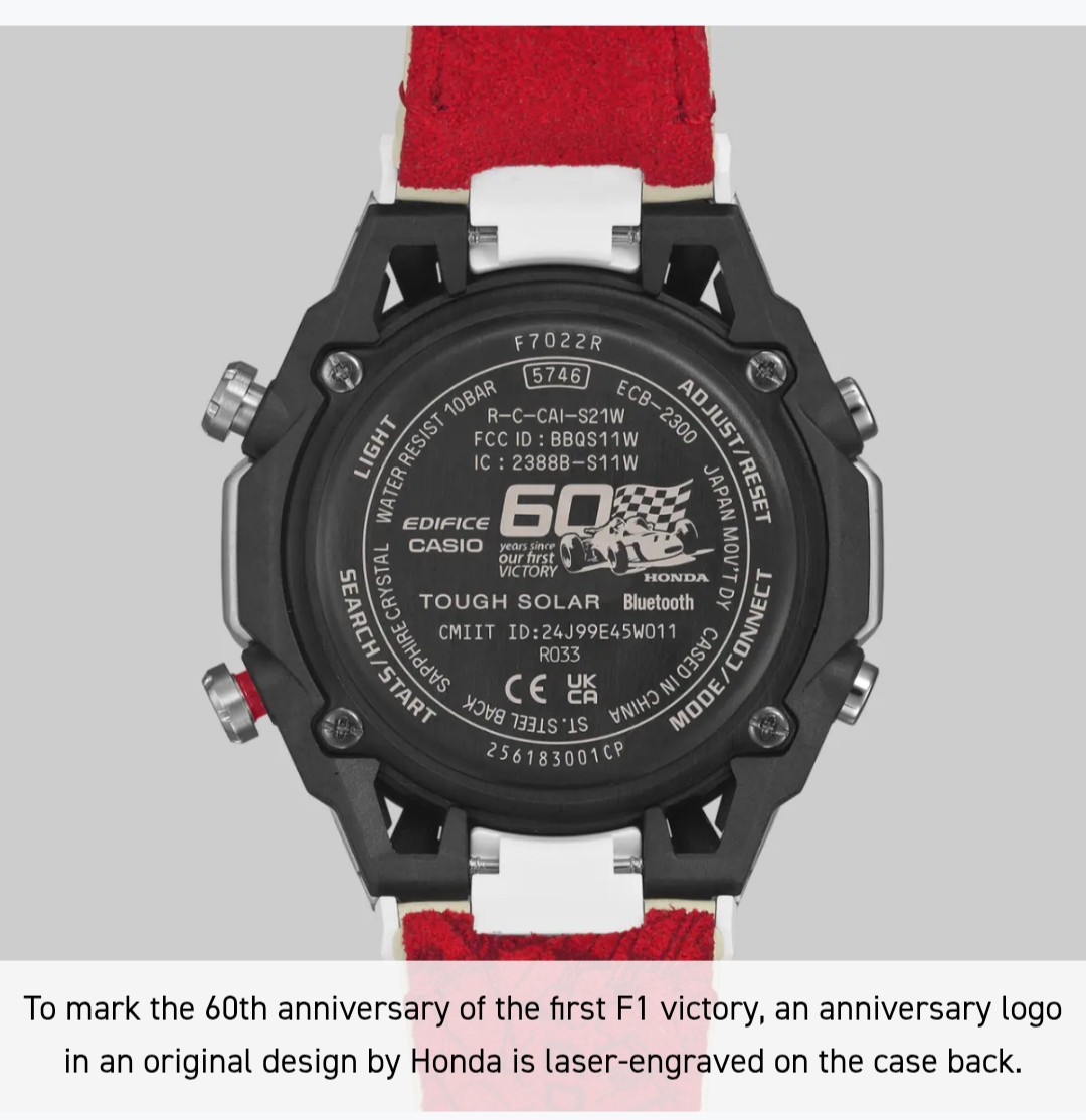 CASIO EDIFICE WATCH Honda Special Edition ECB-2300HR-1A