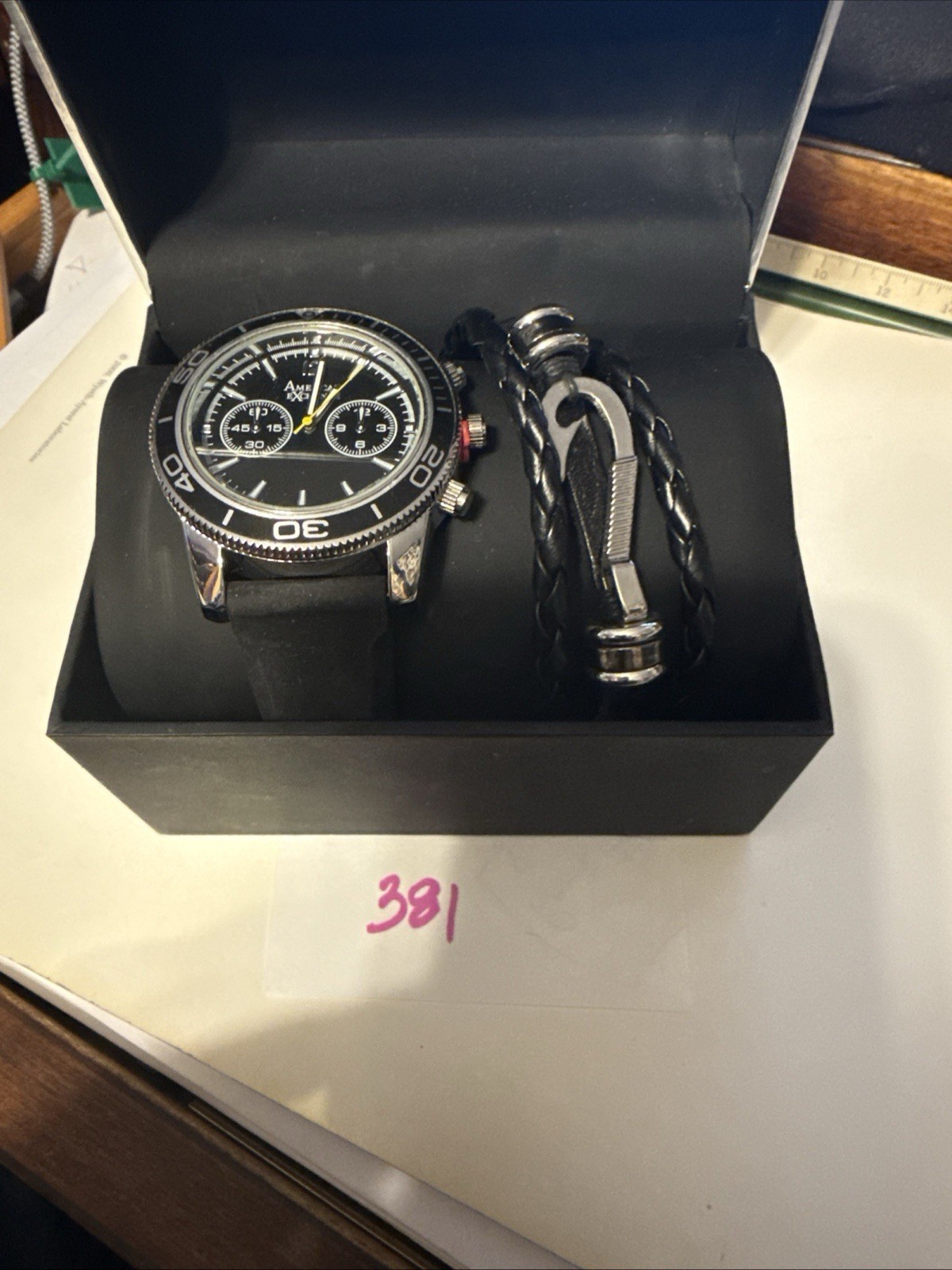 american exchange watch Quartz item #381 In Box With Strap Bracelet