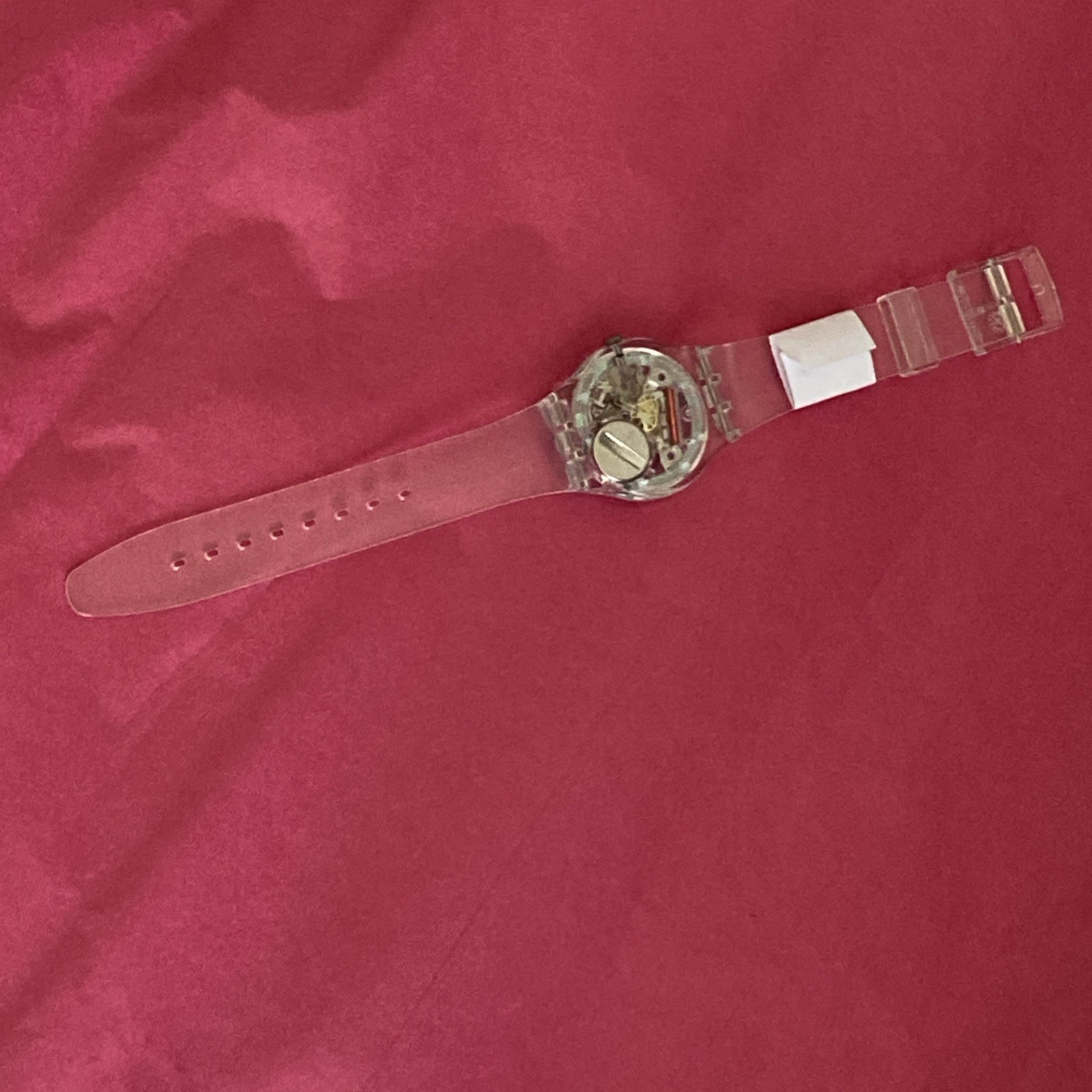 New Swatch Clearly Gent Unisex Watch Casual Transparent Quartz SO28K100-S06