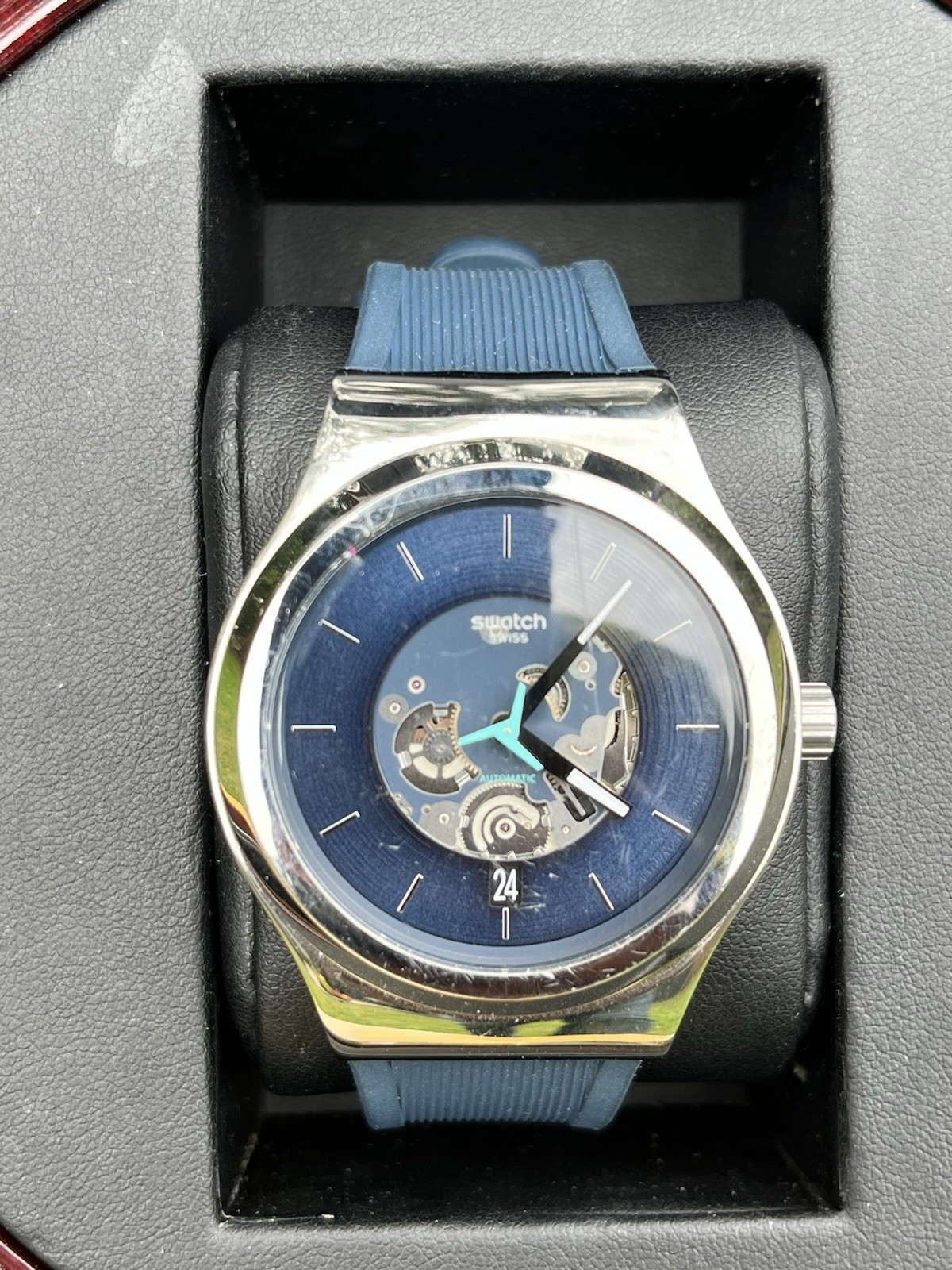 SWATCH BLURANG YIS430 IRONY Sistem51 Automatic Wrist Watch