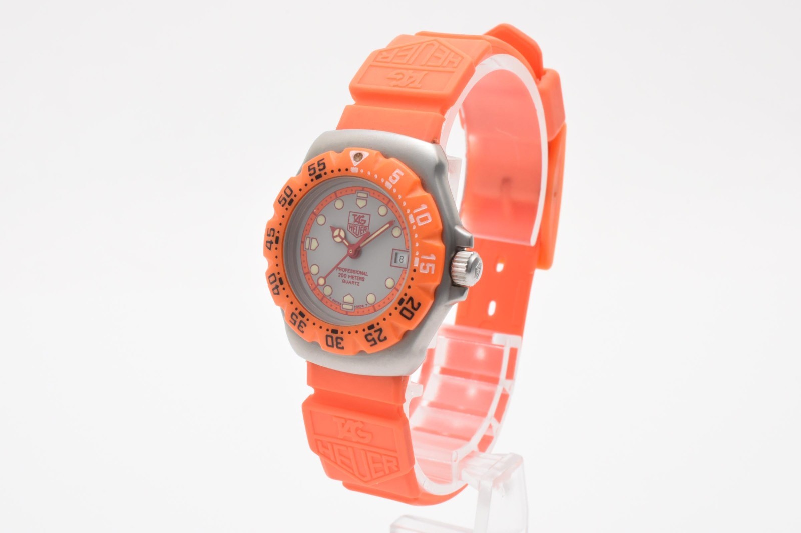 [N MINT] Tag Heuer Formula 1 373.508 Orange Date 28 mm Women’s Quartz Watch
