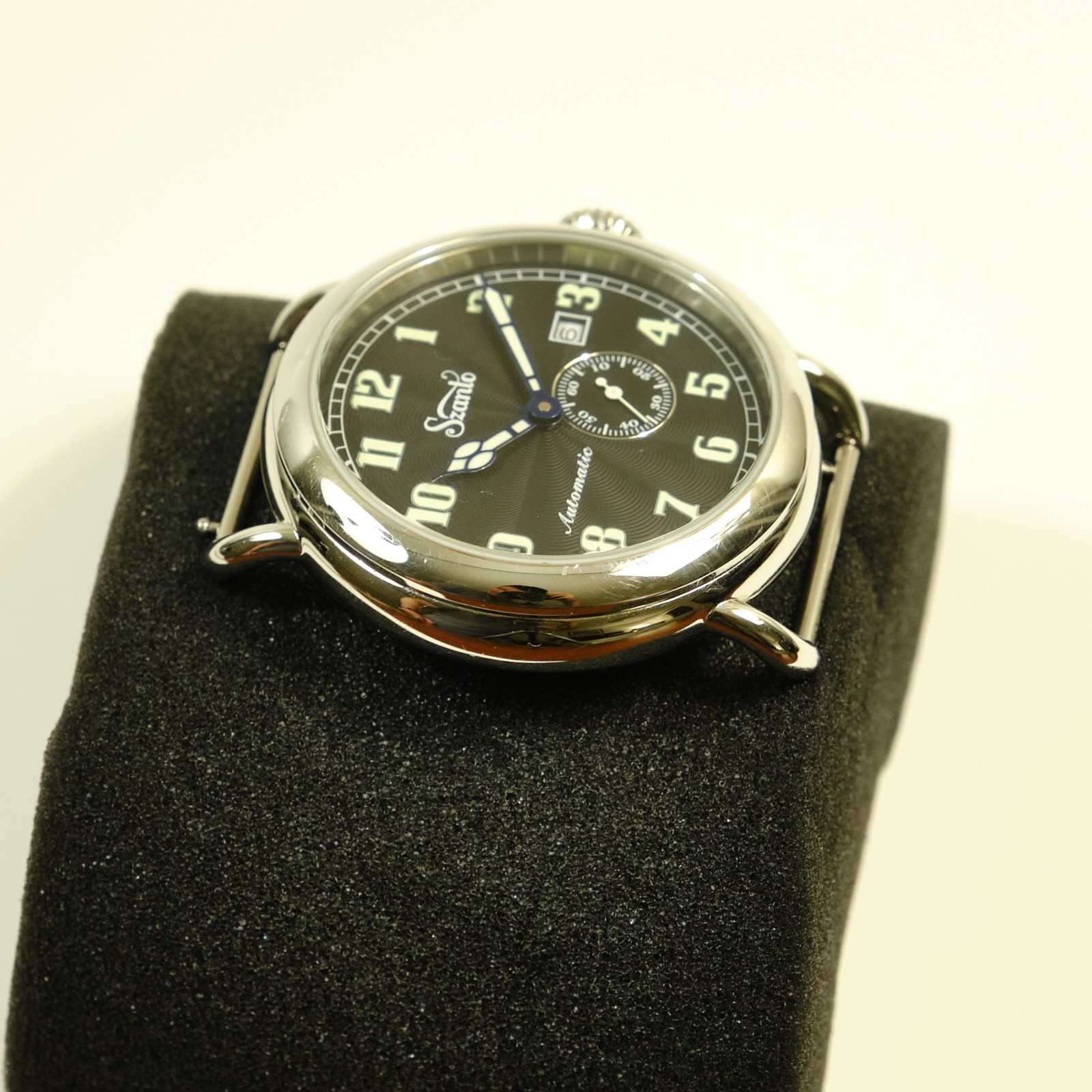 Szanto Officer Auto Watch (On Brown Leather Strap)