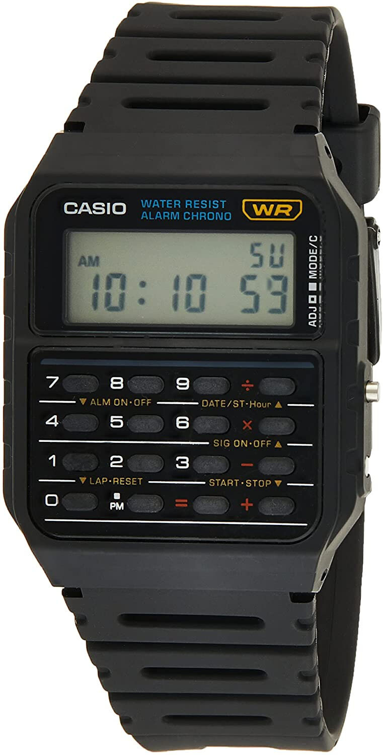 Casio CA53W-1 Men’s Classic 8 Digit Chronograph Alarm Calculator Watch