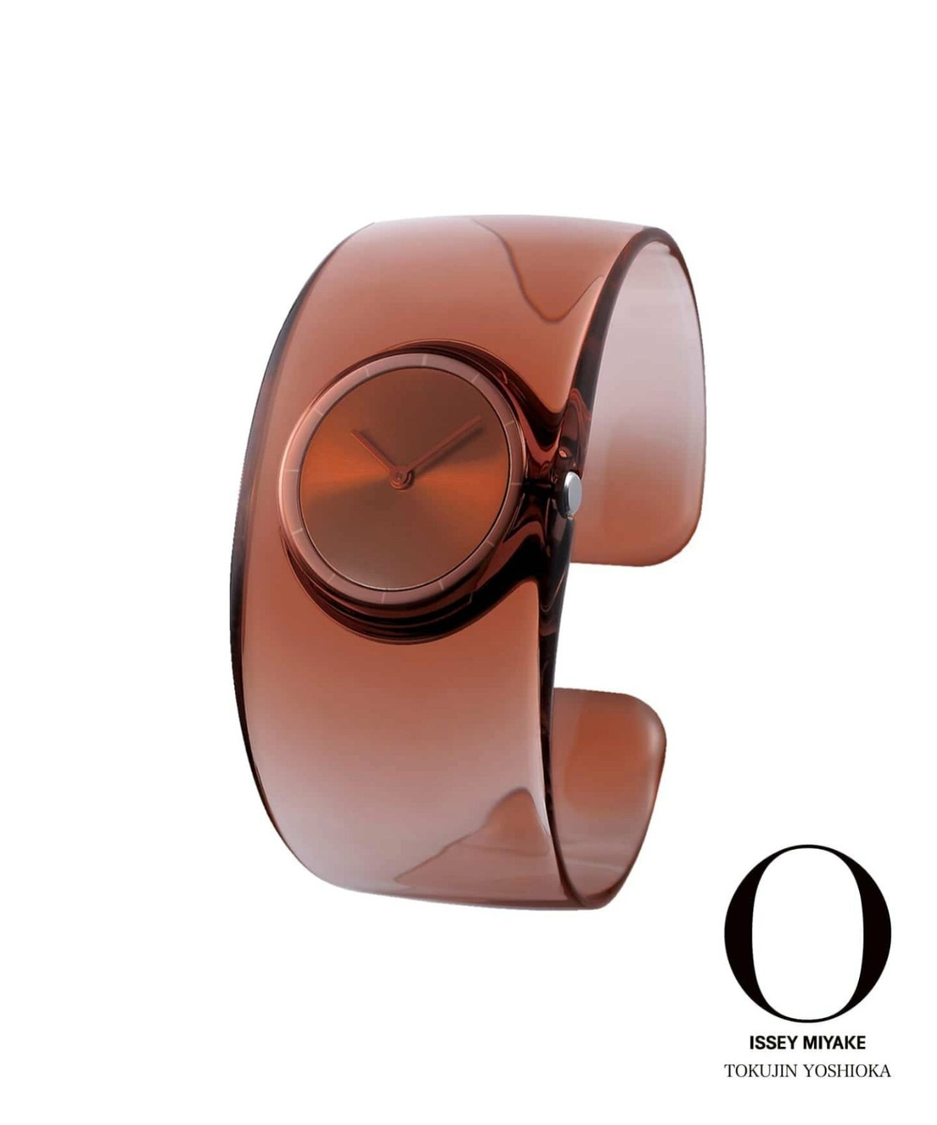 ISSEY MIYAKE NY0W006 Brown Bangle Quartz Watch “O” Designed by Tokujin Yoshioka