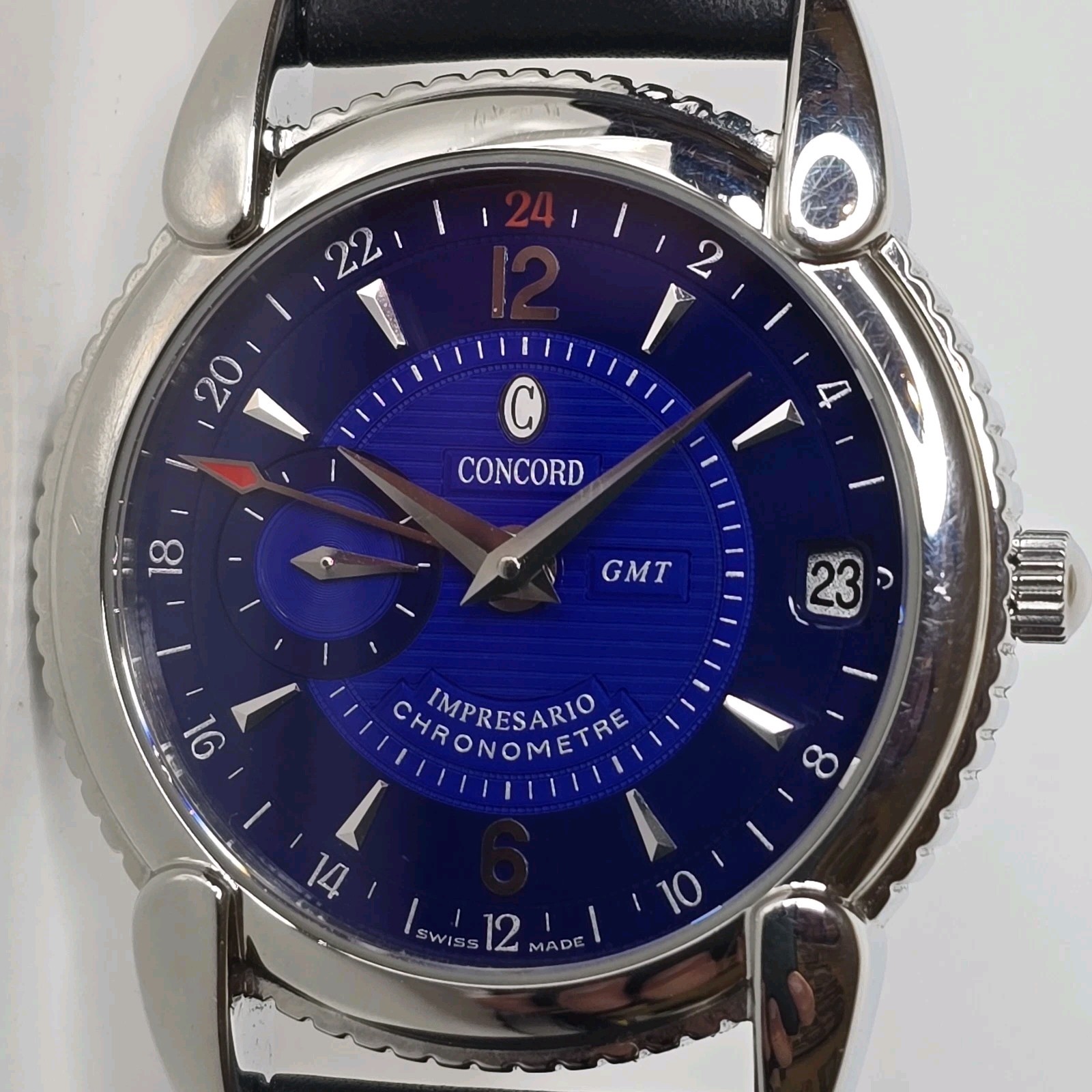 Concord Impresario GMT Chronometer Blue Dial Isao Aoki Limited Watch Automatic