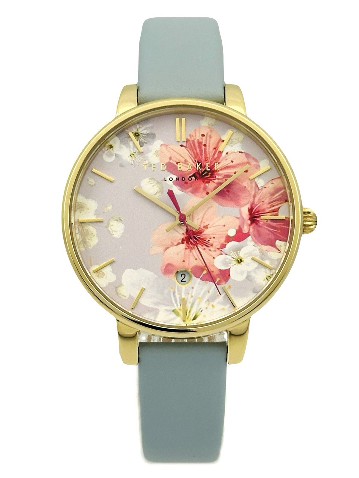 Ted Baker Kate TE10031546 Ladies Multicolour Dial Leather Strap Golden Watch