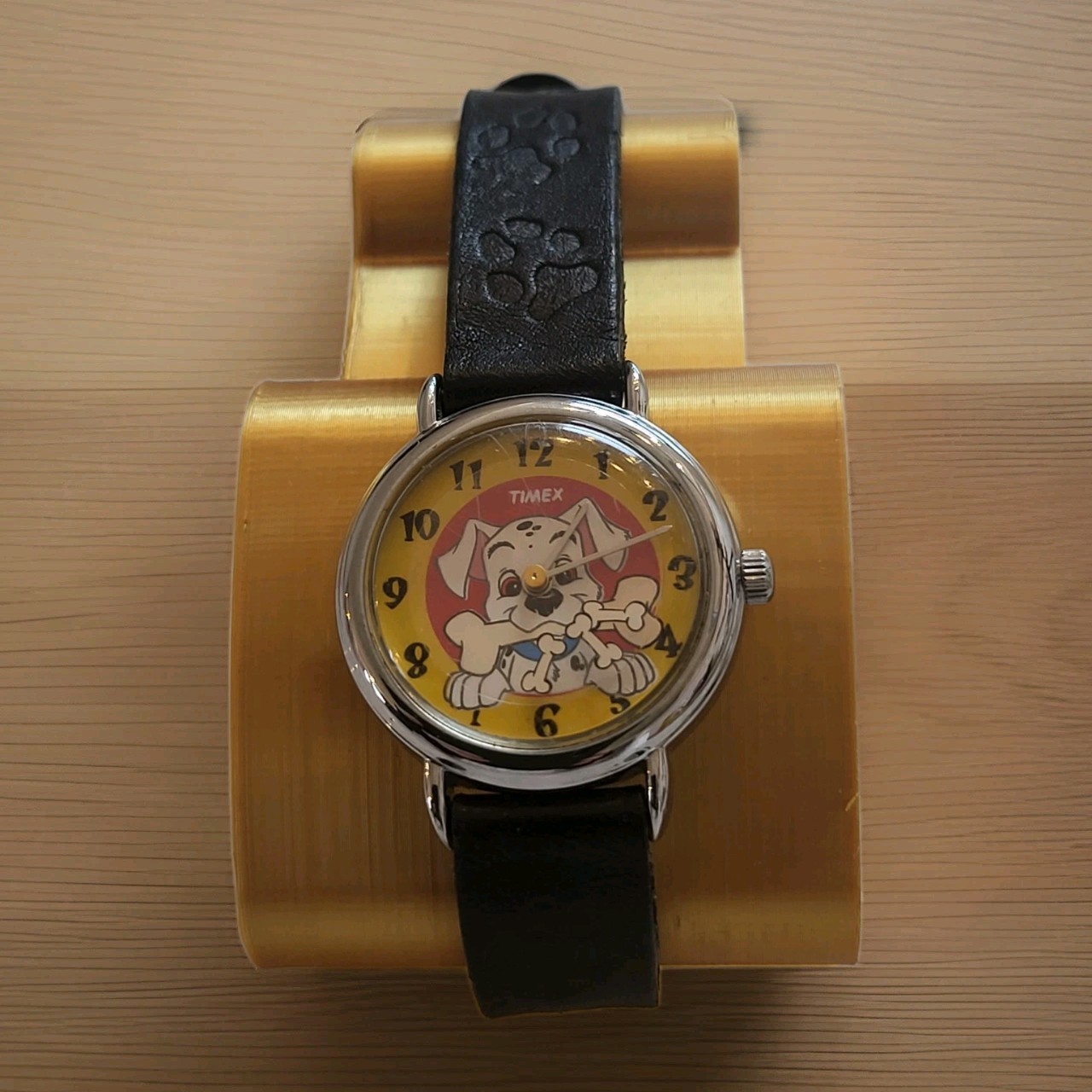 Vintage 101 DALMATIONS Disney by Timex Watch Moving Bones Seconds New Batt Works