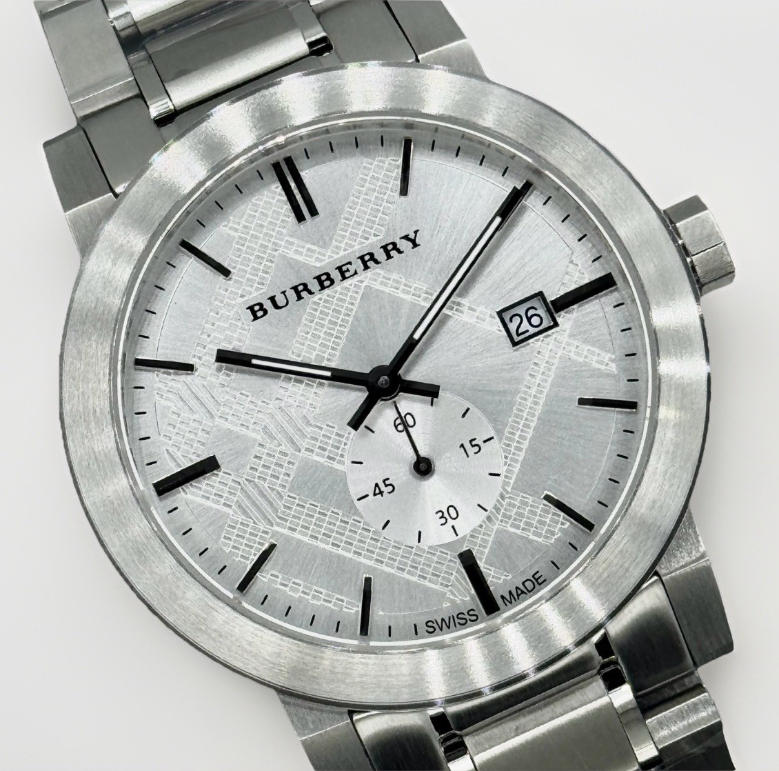 BURBERRY The City BU9900 Stainless Steel Silver Dial 42 mm Wristwatch