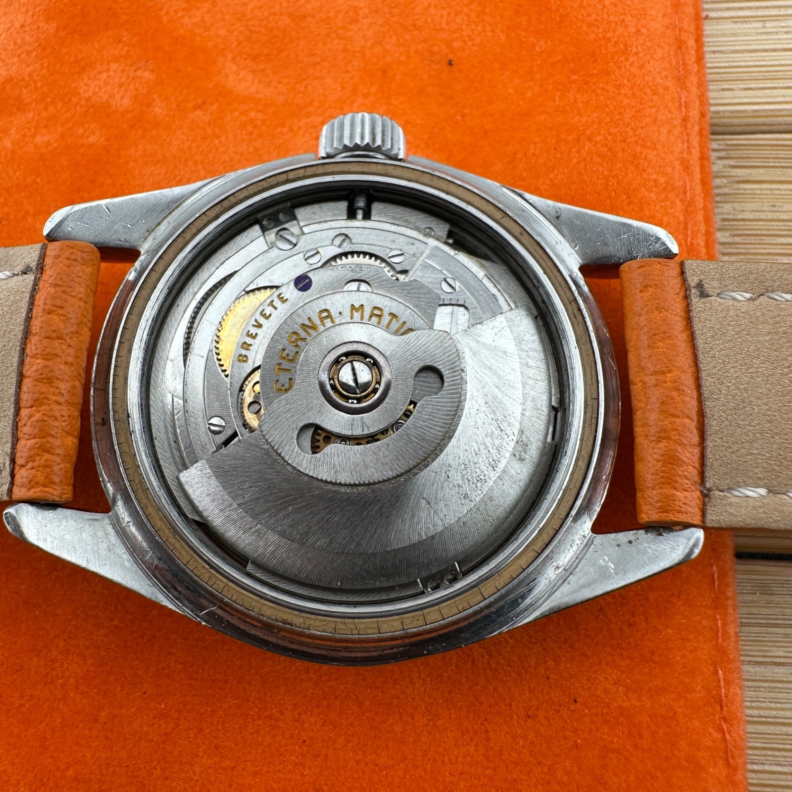 Eterna Matic KonTiki Vintage Steel 37mm Automatic Gold Brand Men’s Watch