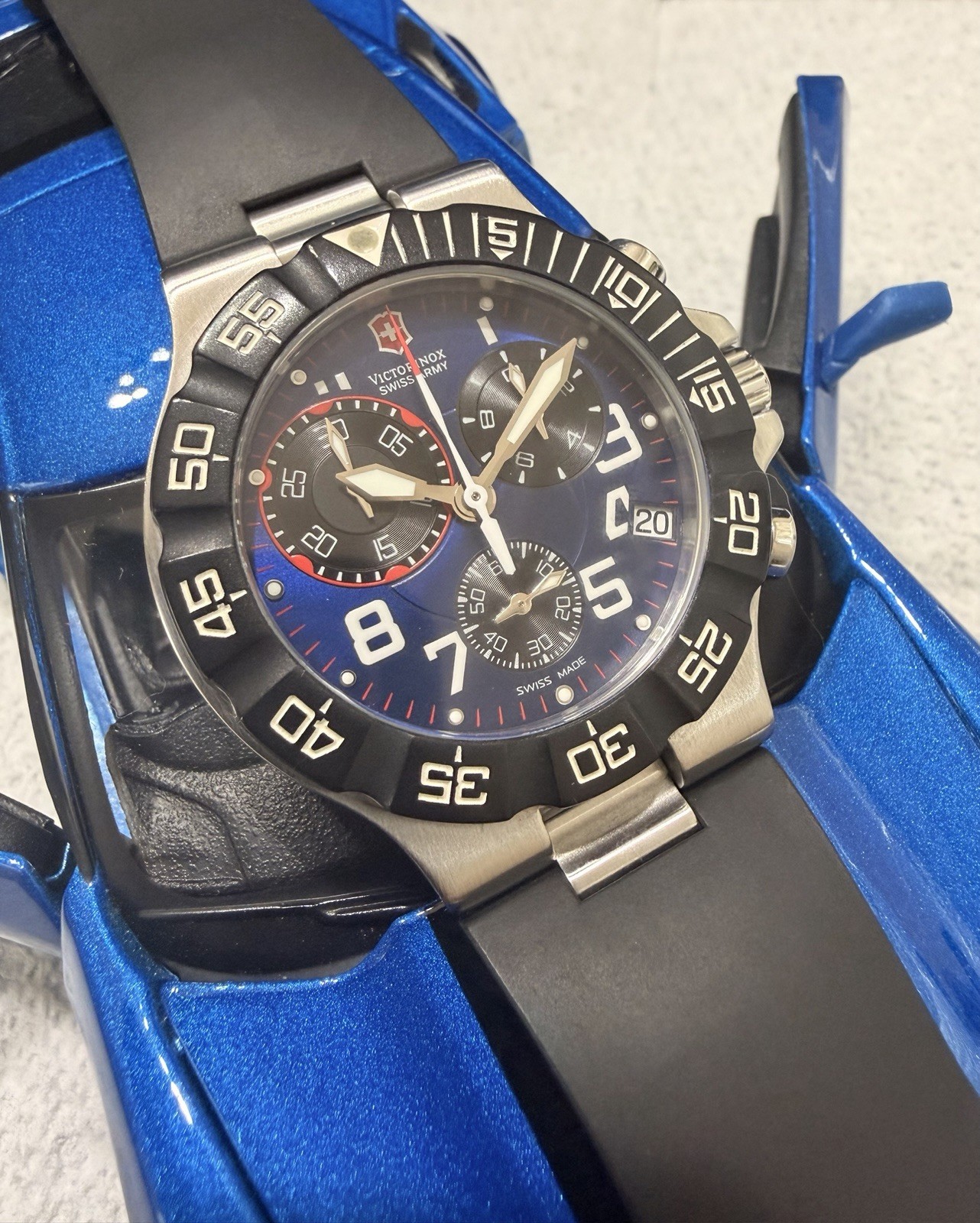 Victorinox Swiss Army Summit XLT Chronograph Watch Rubber Bracelet (NOT Metal)
