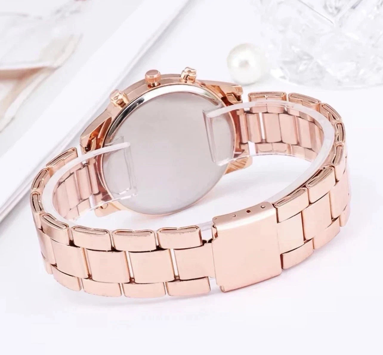 Rose Gold Women’s Watches With Diamonds Wrist Watch Rhinestone Watch