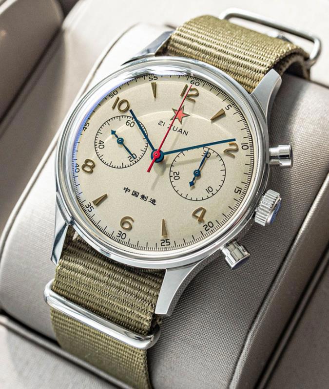 Aviation SEAGULL1963 ST19Exhibition Sapphire Chronograph Manual Mechanical Watch