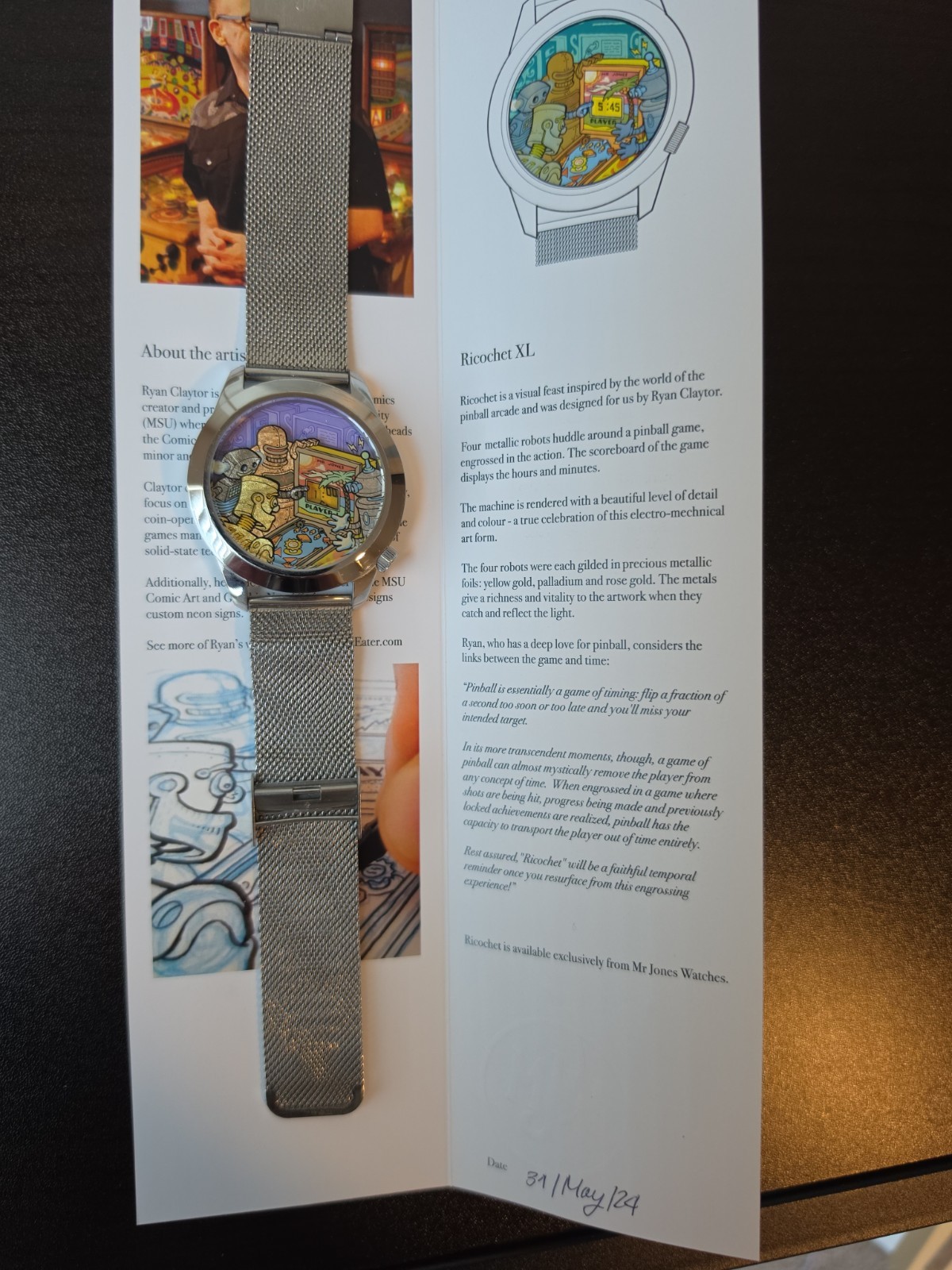 Mr Jones Watches Ricochet XL 45mm Watch Discontinued