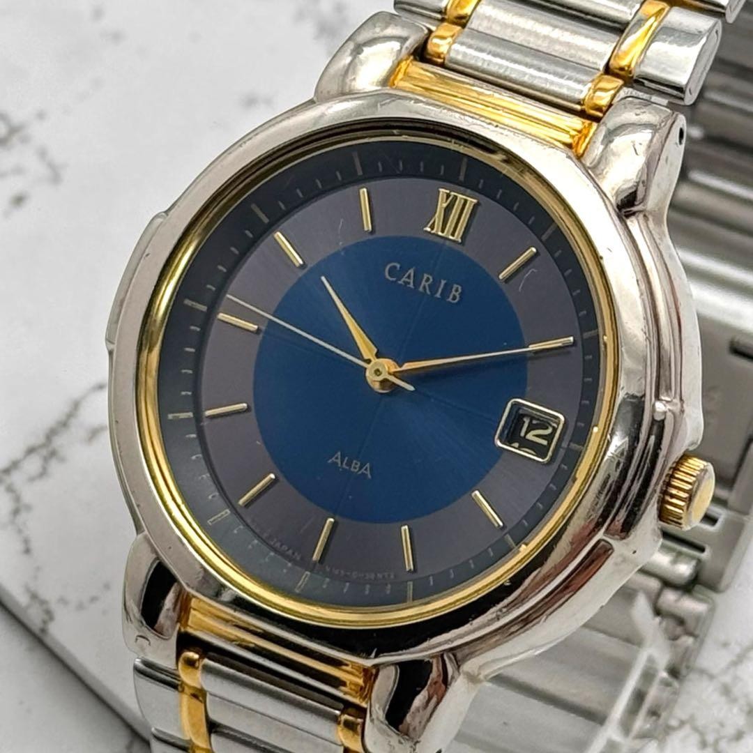 【From Japan】Excellent condition, fully functional SEIKO Alba CARIB quartz watch
