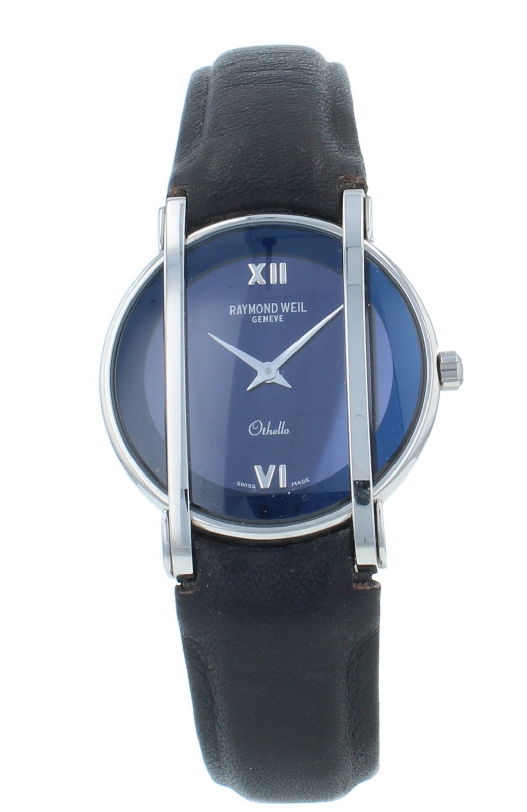 Raymond Weil Othello Blue Dial 28mm Leather Strap Ladies Watch 2011-STC-00580
